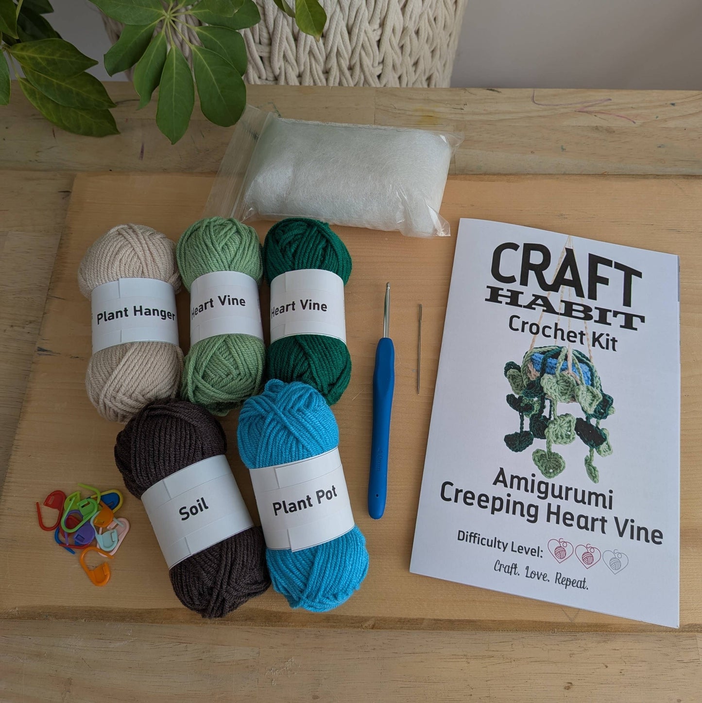 Amigurumi Creeping Heart Vine Crochet Kit