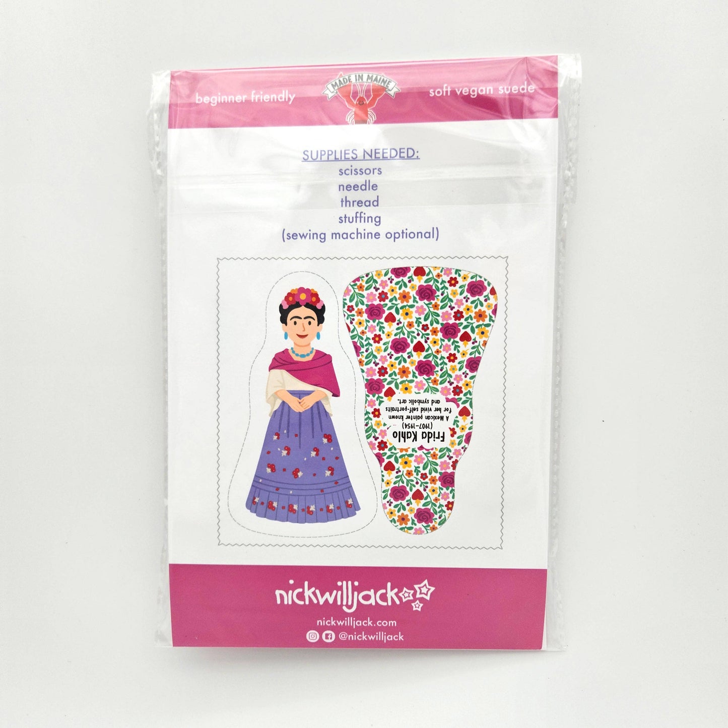 Sew Your Own Frida Kahlo Doll Kit: COMPLETE KIT
