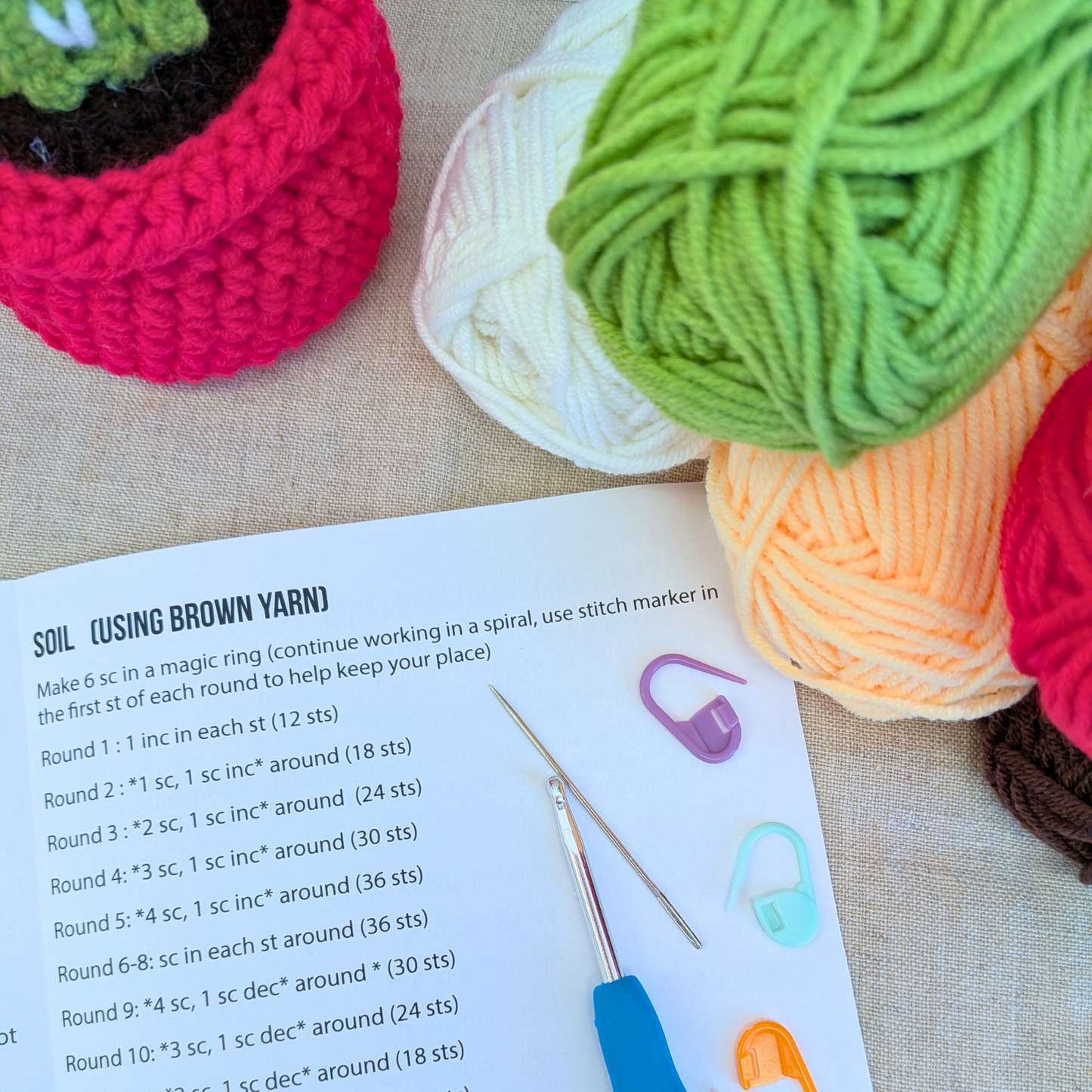 Amigurumi Cactus Crochet Kit