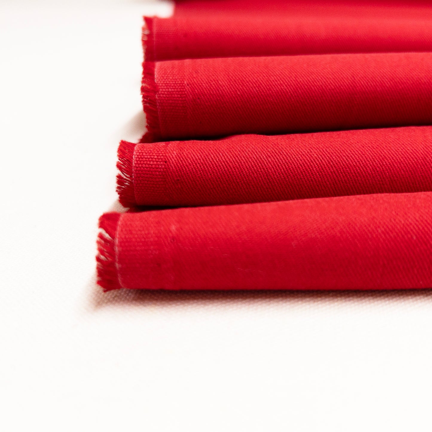 Sanded Cotton Twill in Red