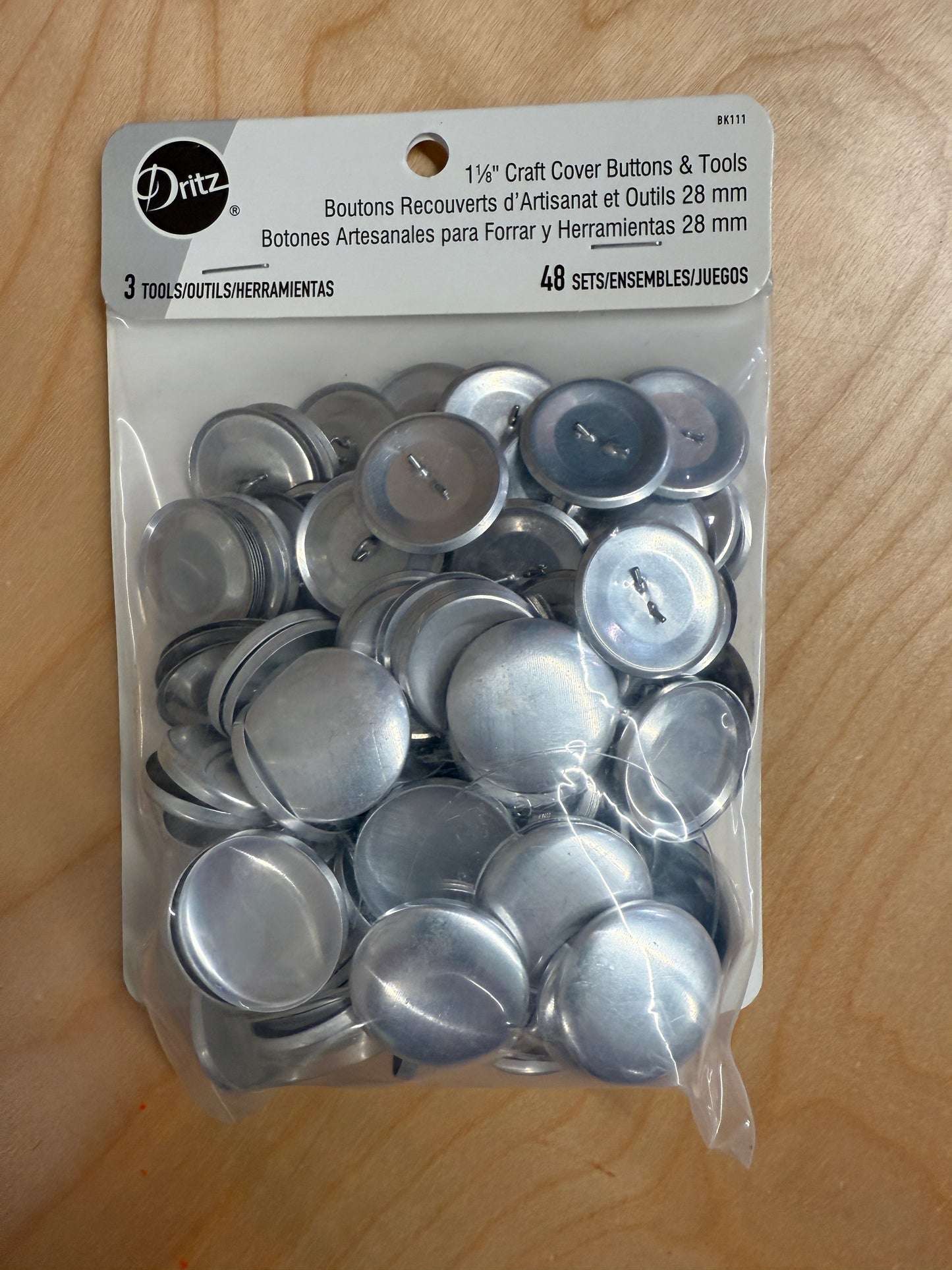 Cover Button and Tool - 1 1/8"