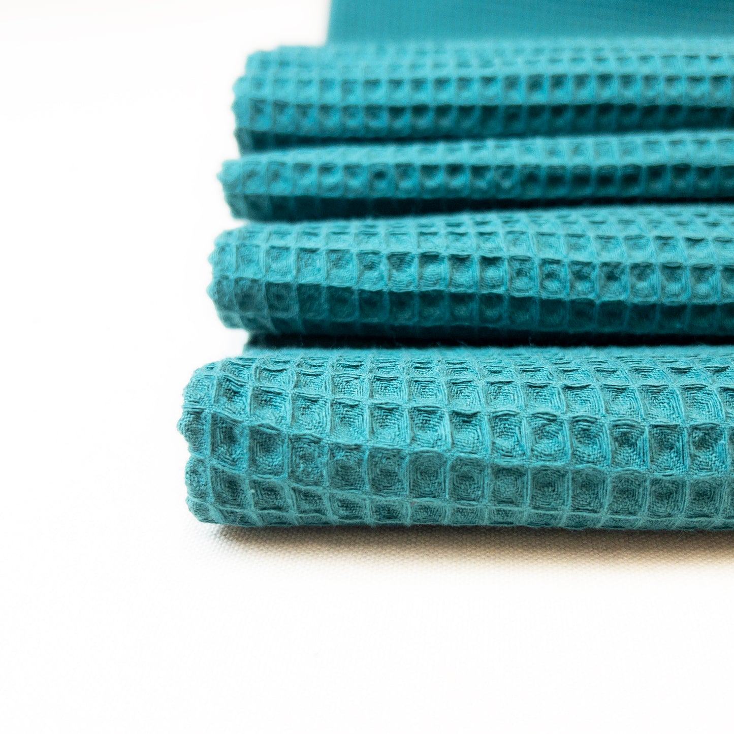 Cotton Waffle in Petrol