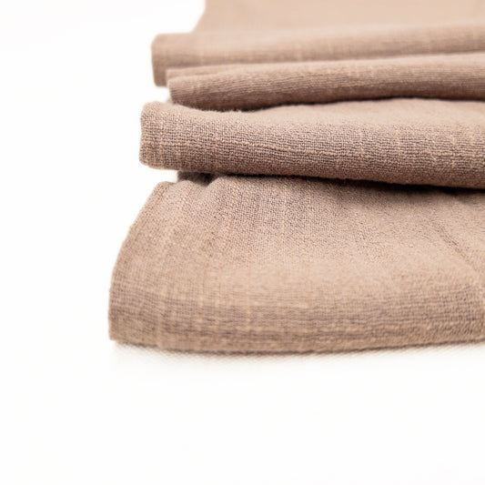 Remnant: Washed Cotton Slub in Taupe - 1 3/4+ yards