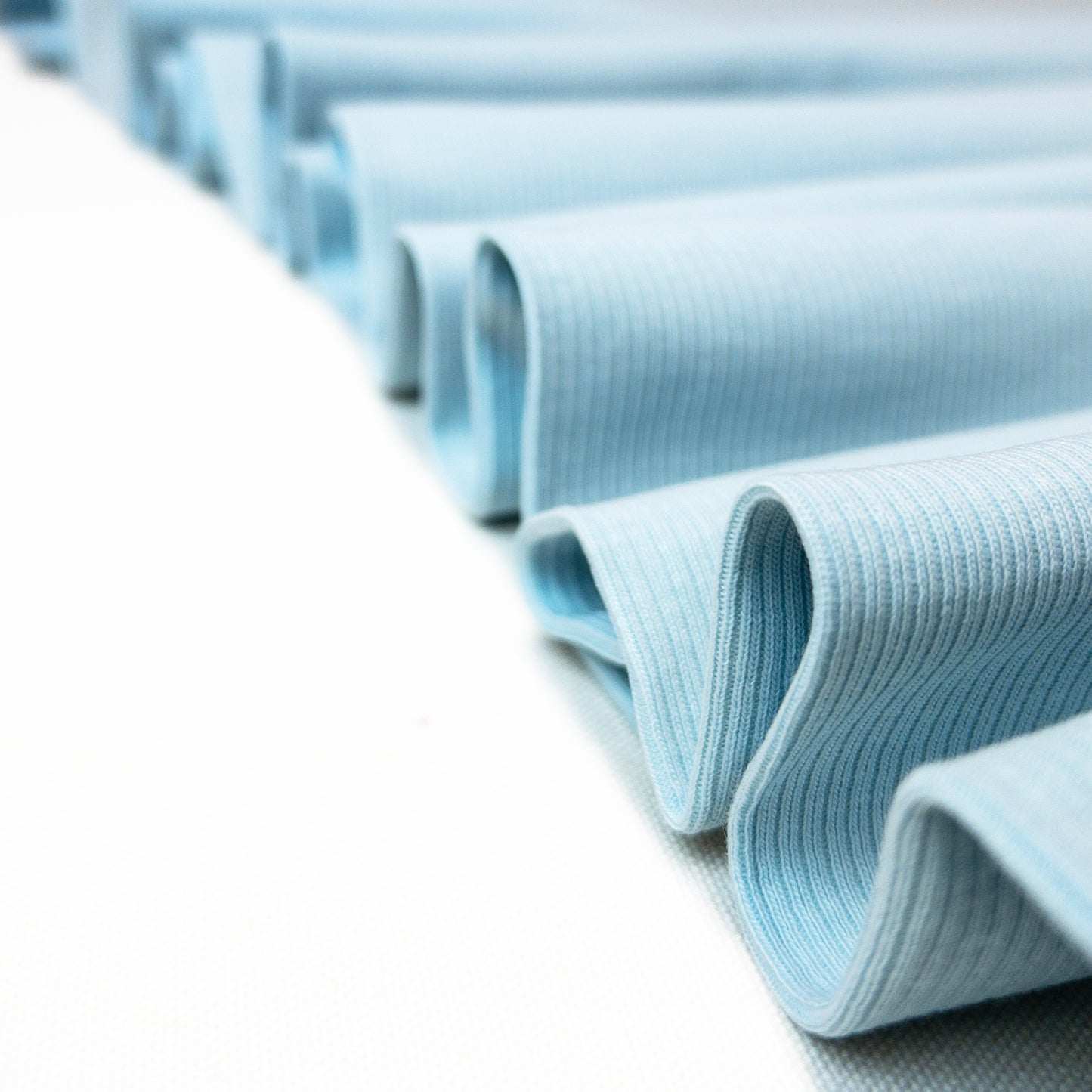 Rib Jersey in Light Blue