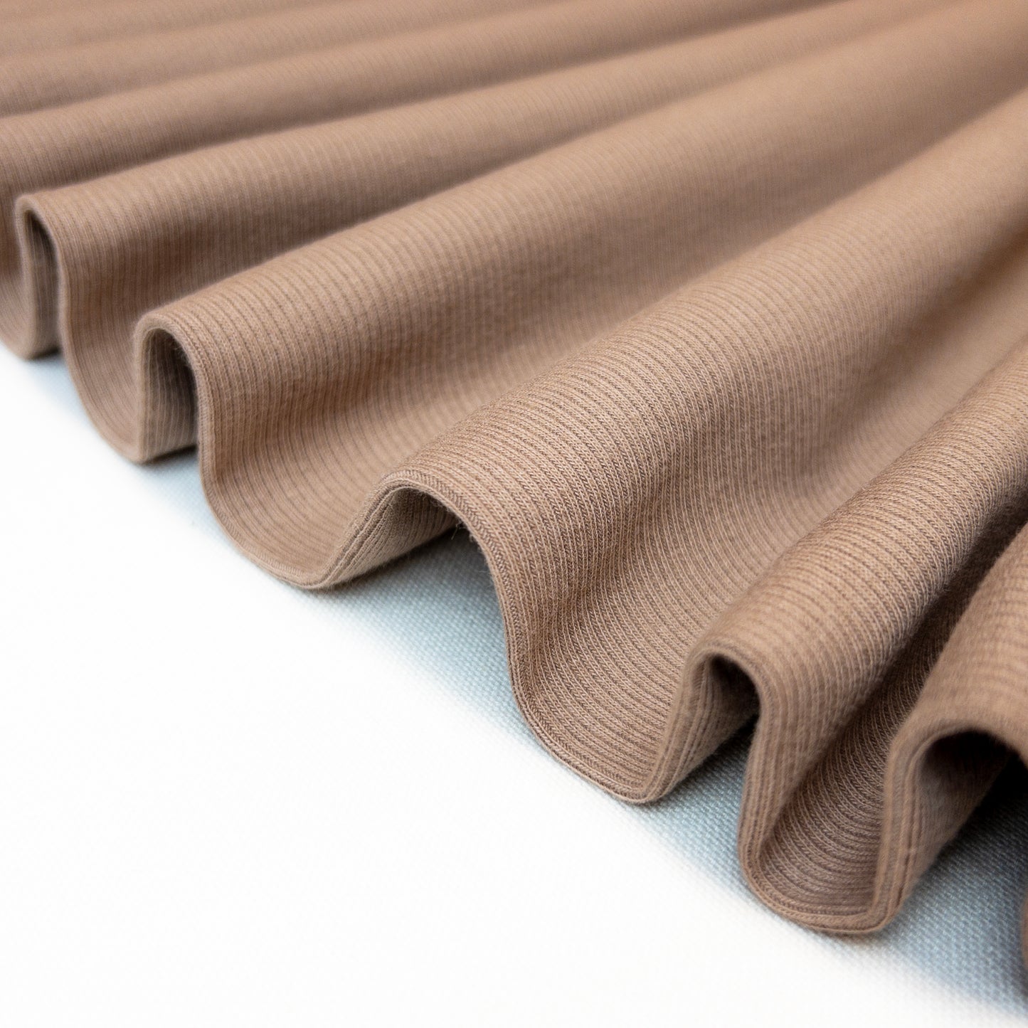 Rib Jersey in Taupe