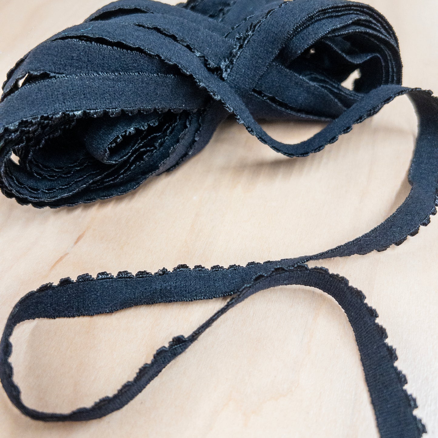Picot Edge Plush Lingerie Elastic