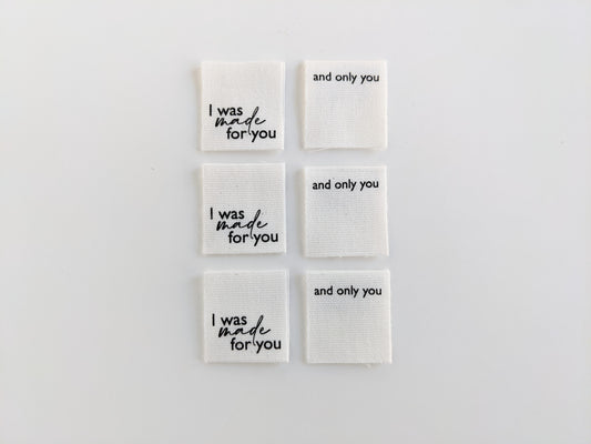 I Was Made For You and Only You Labels