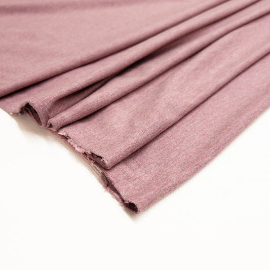 Bamboo/ Cotton Jersey in Heather Rose Brown