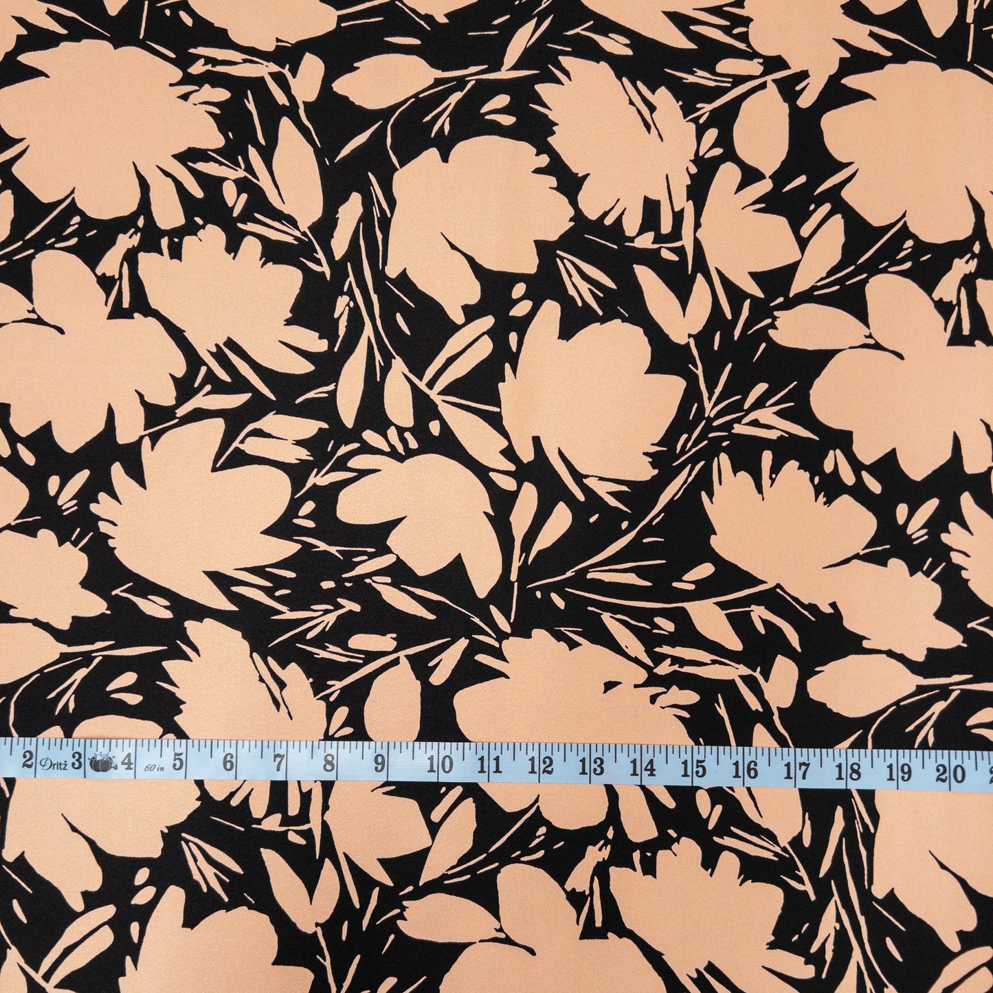Floral Shade Viscose Crepe in Rose