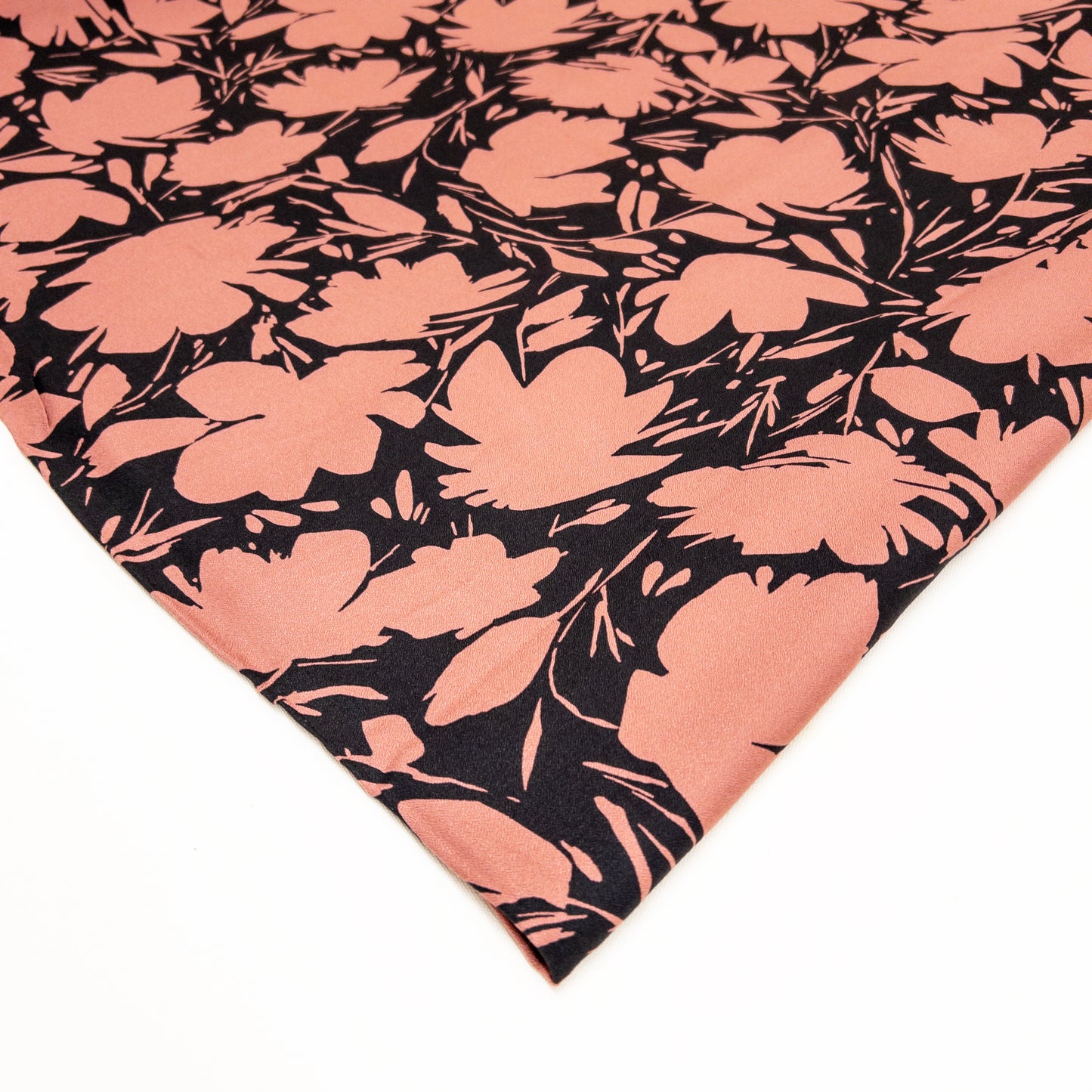 Floral Shade Viscose Crepe in Rosewood