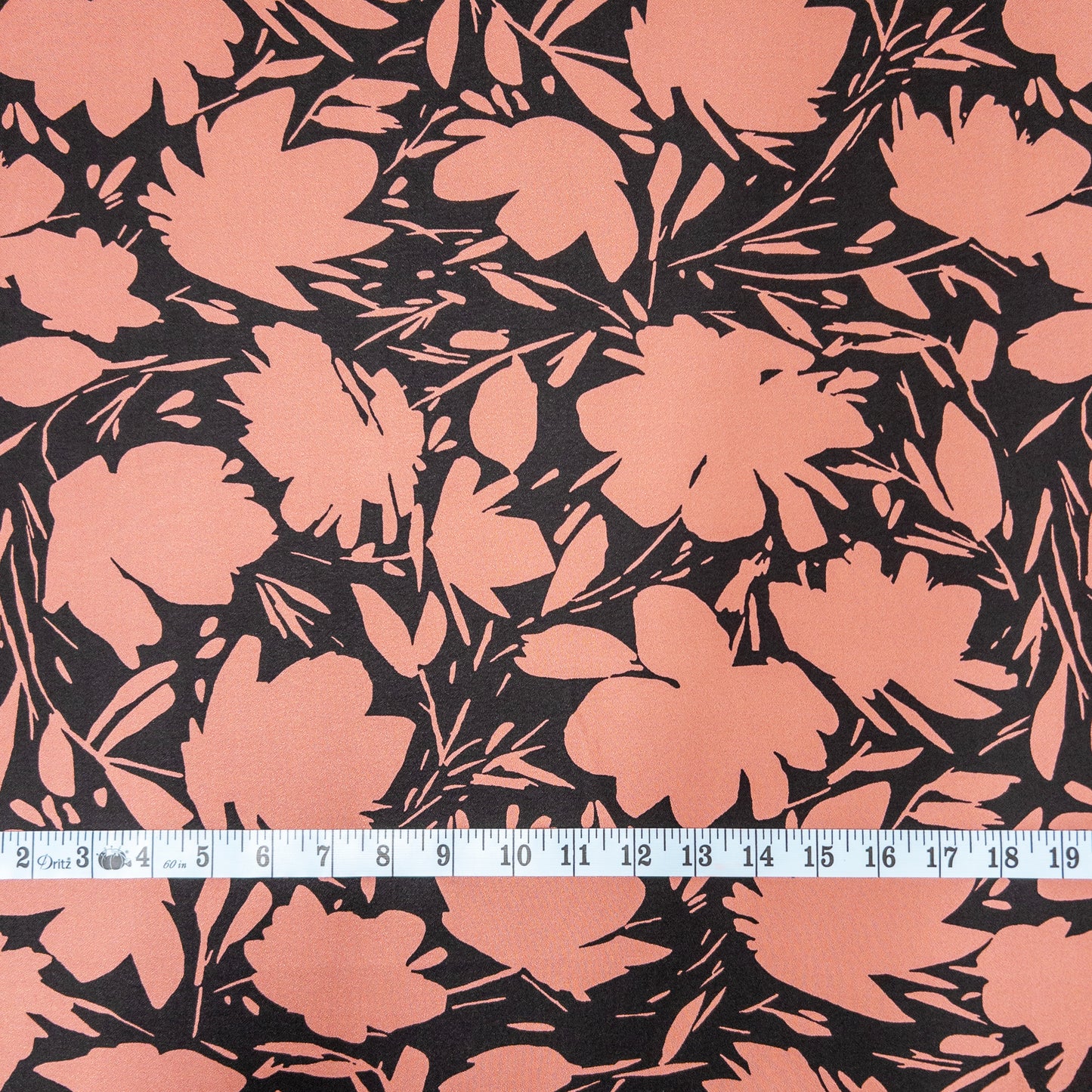 Floral Shade Viscose Crepe in Rosewood