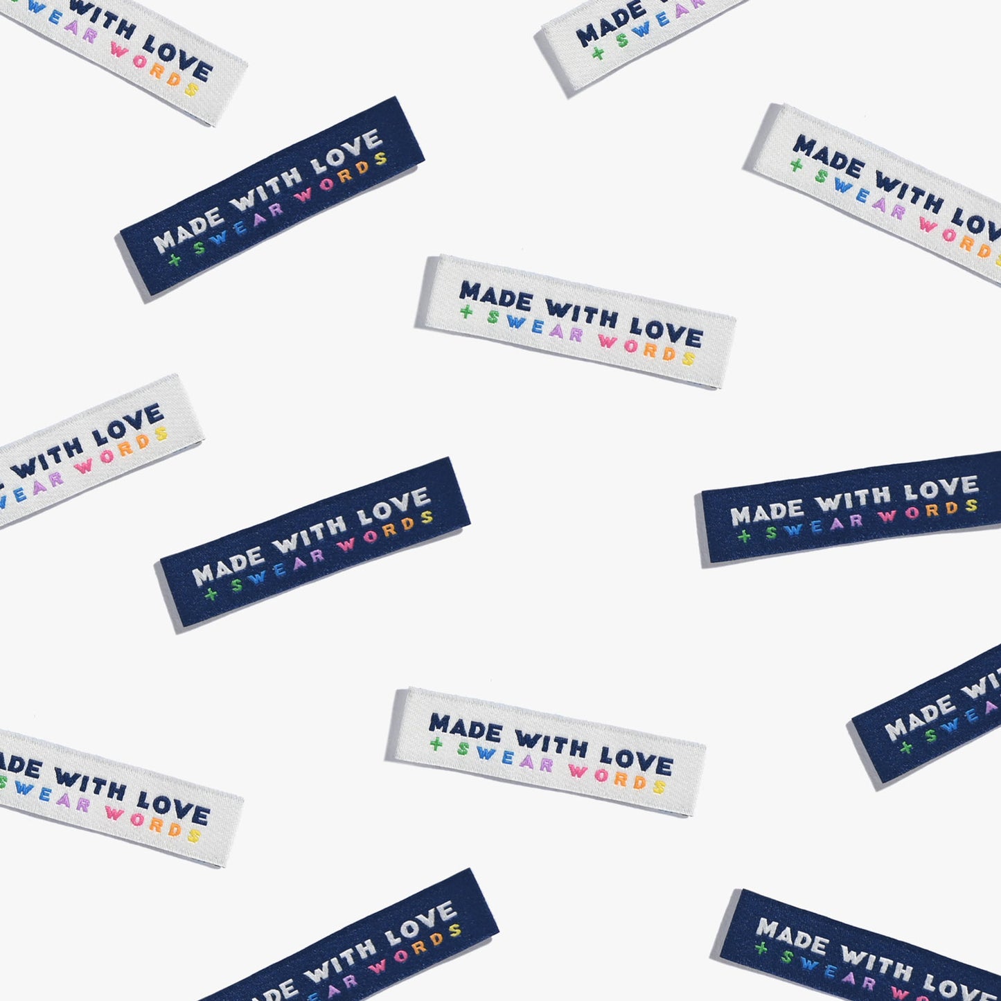 Made With Love & Swear Words - Woven Labels