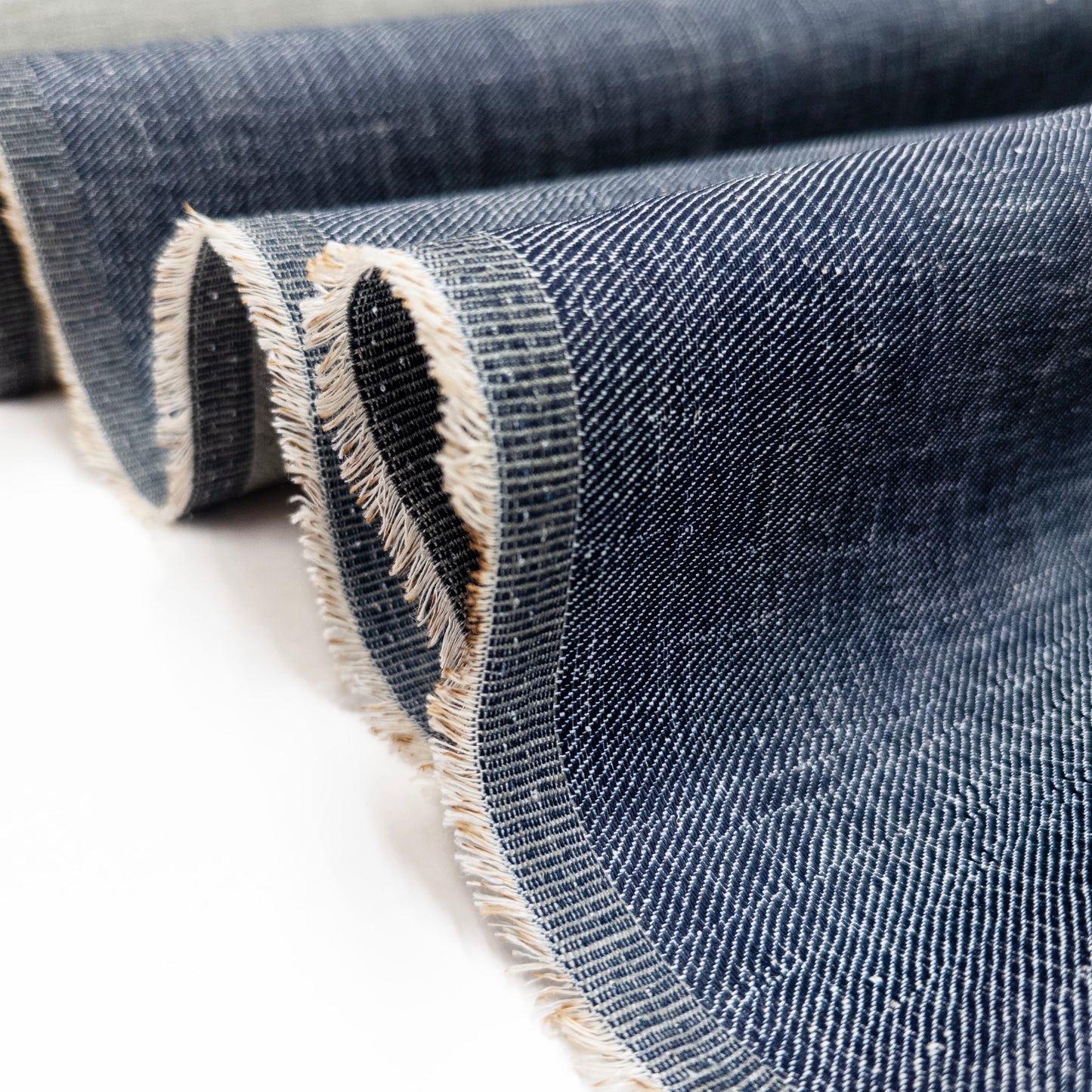 Twisted Yarn Linen Blend Denim