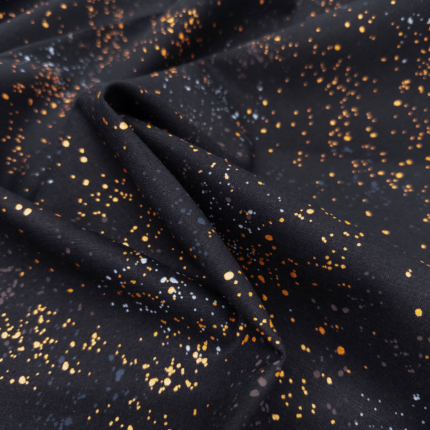 Speckled Canvas Metallic Black