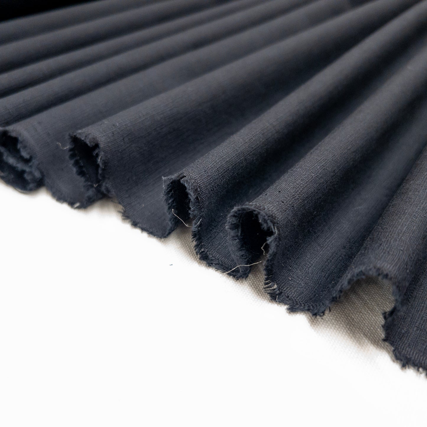 Textured Organic Cotton in Black