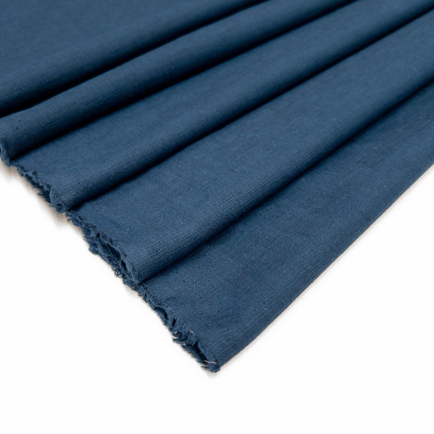 Textured Organic Cotton in Navy