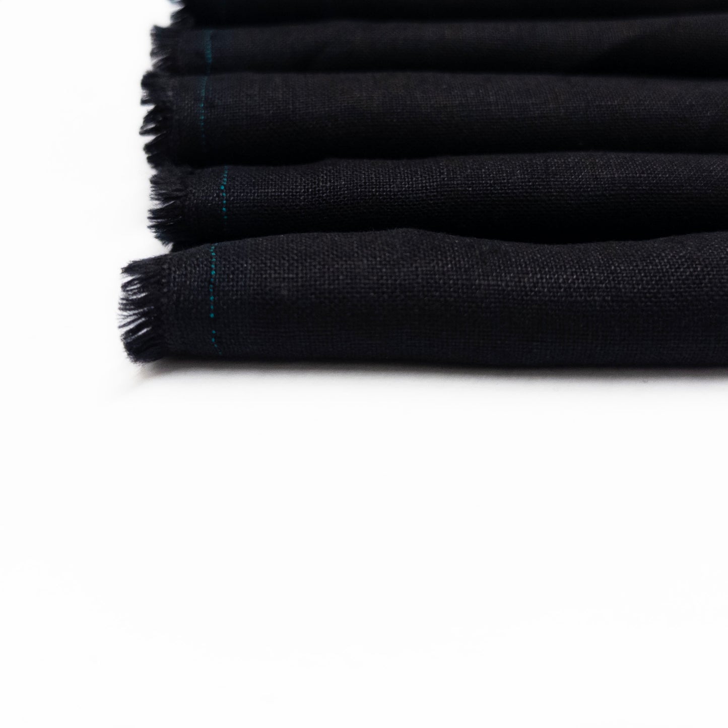 Medium Weight European Linen in Black