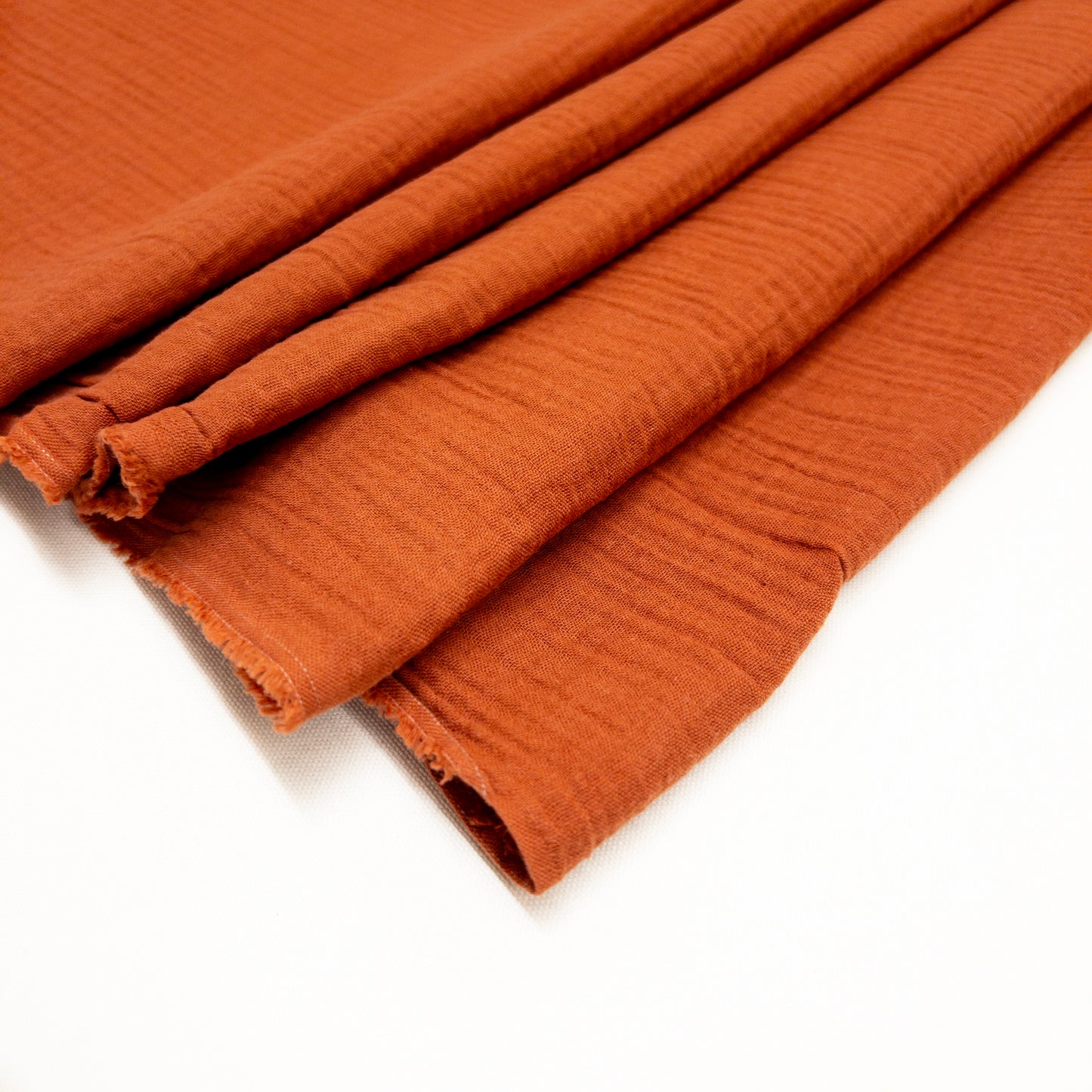 Remnant: Organic Cotton Double Gauze in Cumin - 1/2 yard