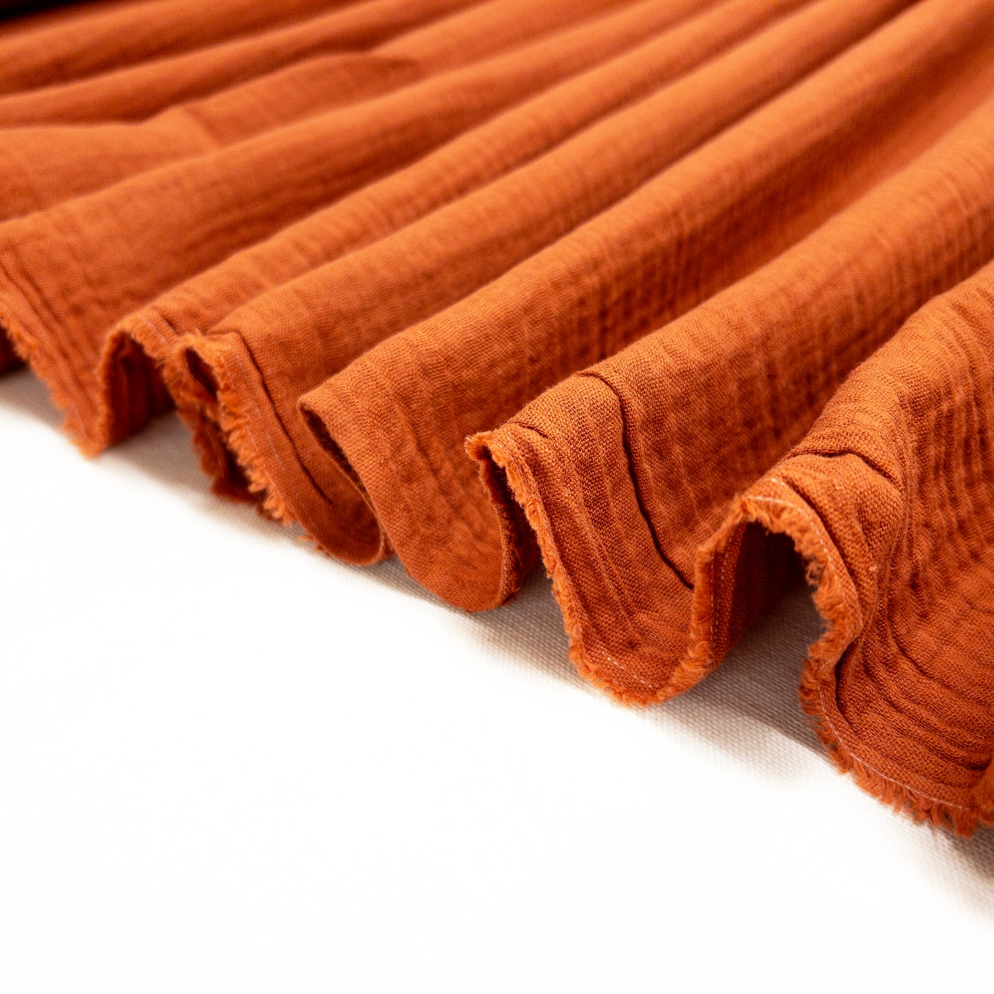 Remnant: Organic Cotton Double Gauze in Cumin - 1/2 yard