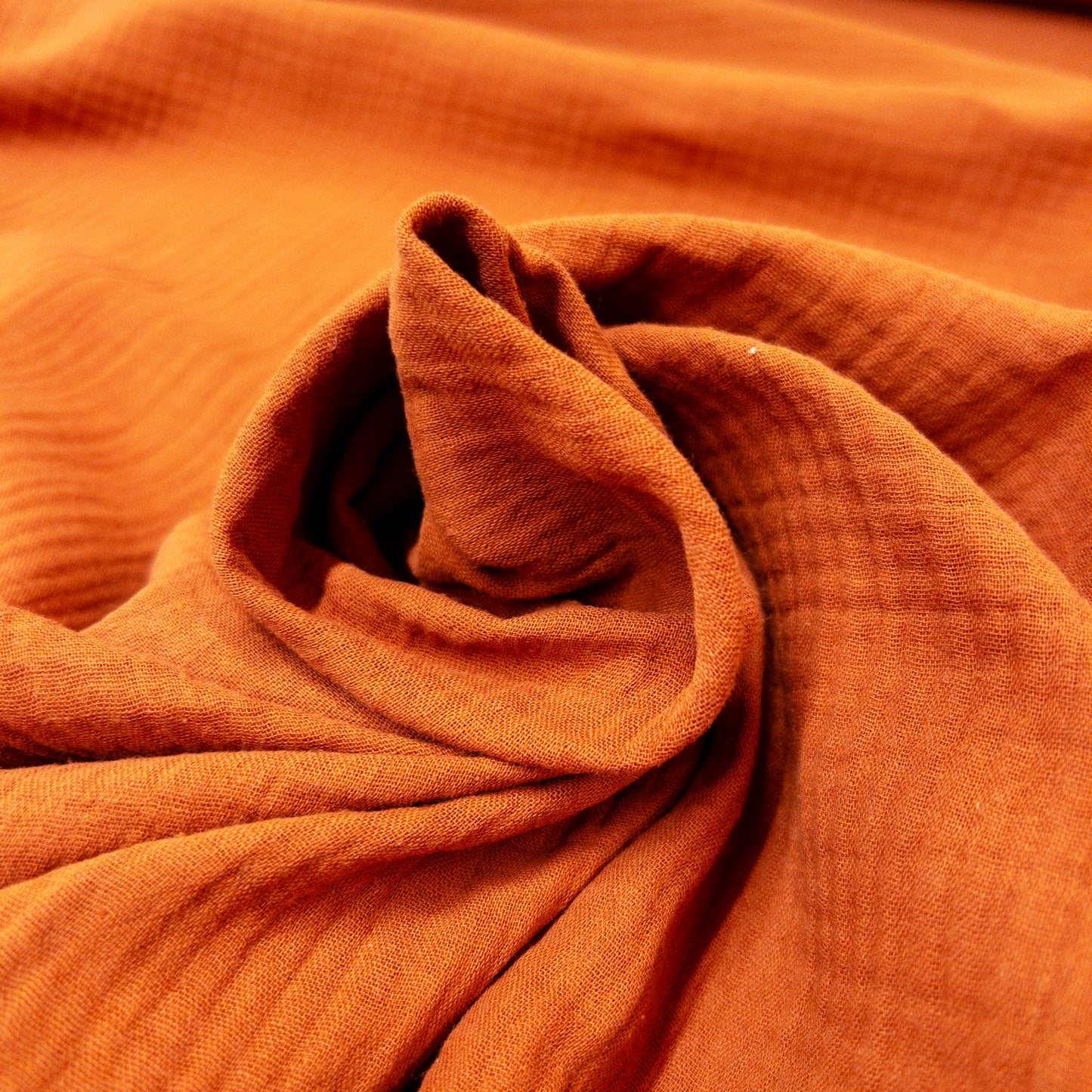 Remnant: Organic Cotton Double Gauze in Cumin - 1/2 yard