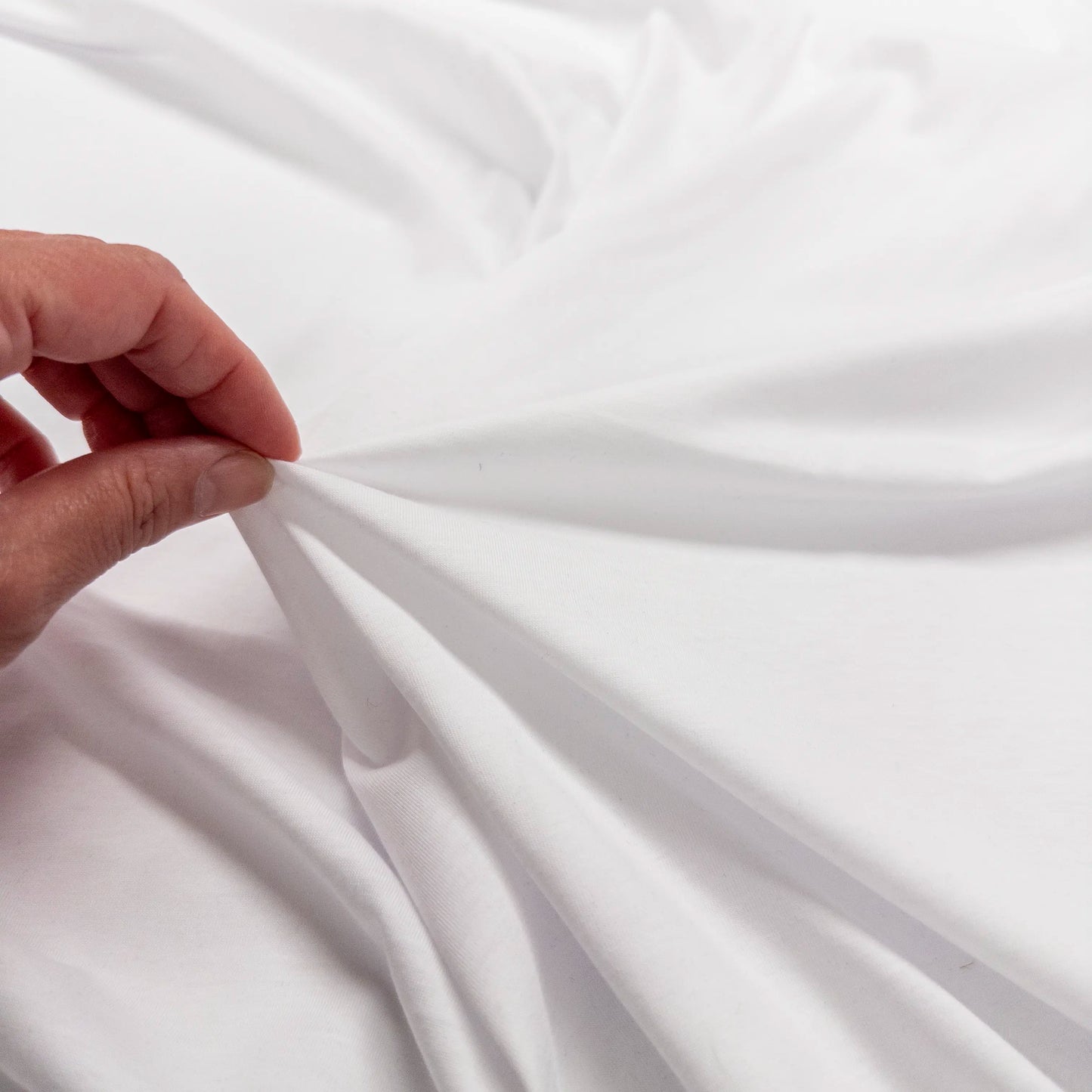 100% Cotton Jersey in White - 4oz.