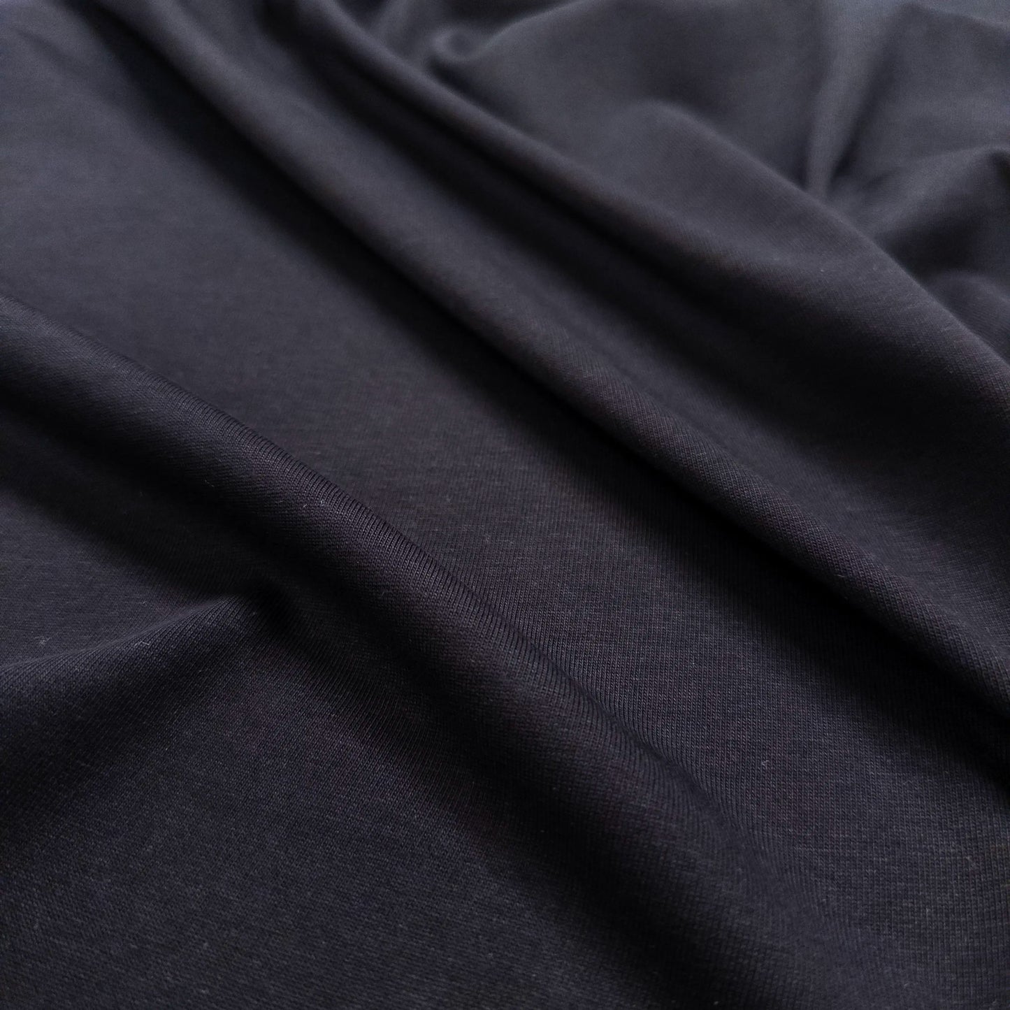 100% Cotton Jersey in Black - 6.7oz