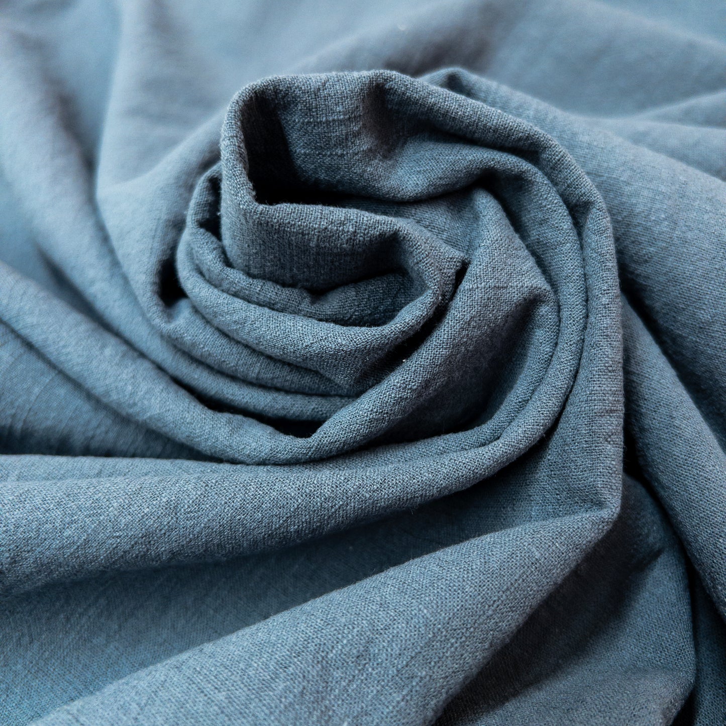 Crinkle Cotton Slub in Slate