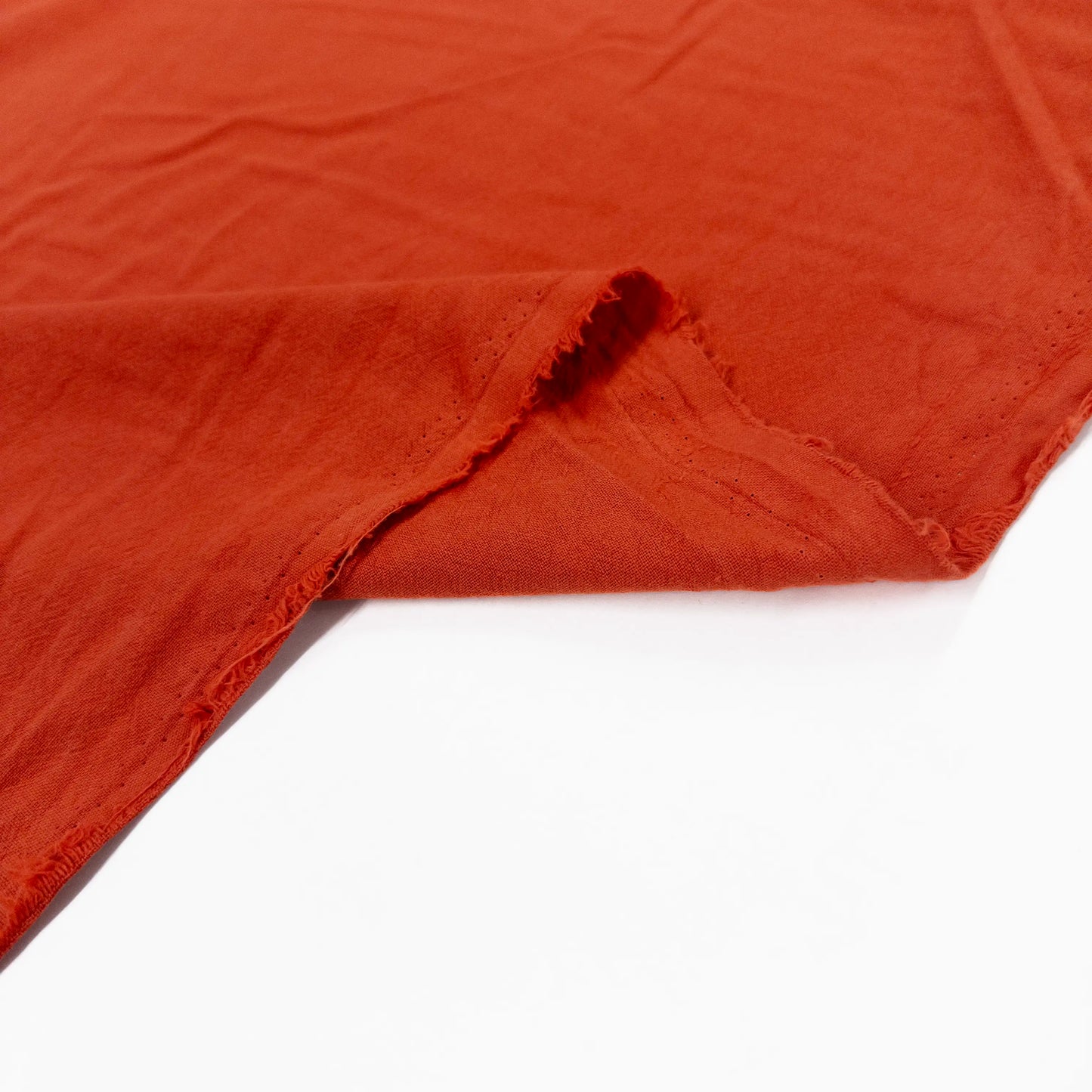 Crumple Cotton in Burnt Orange