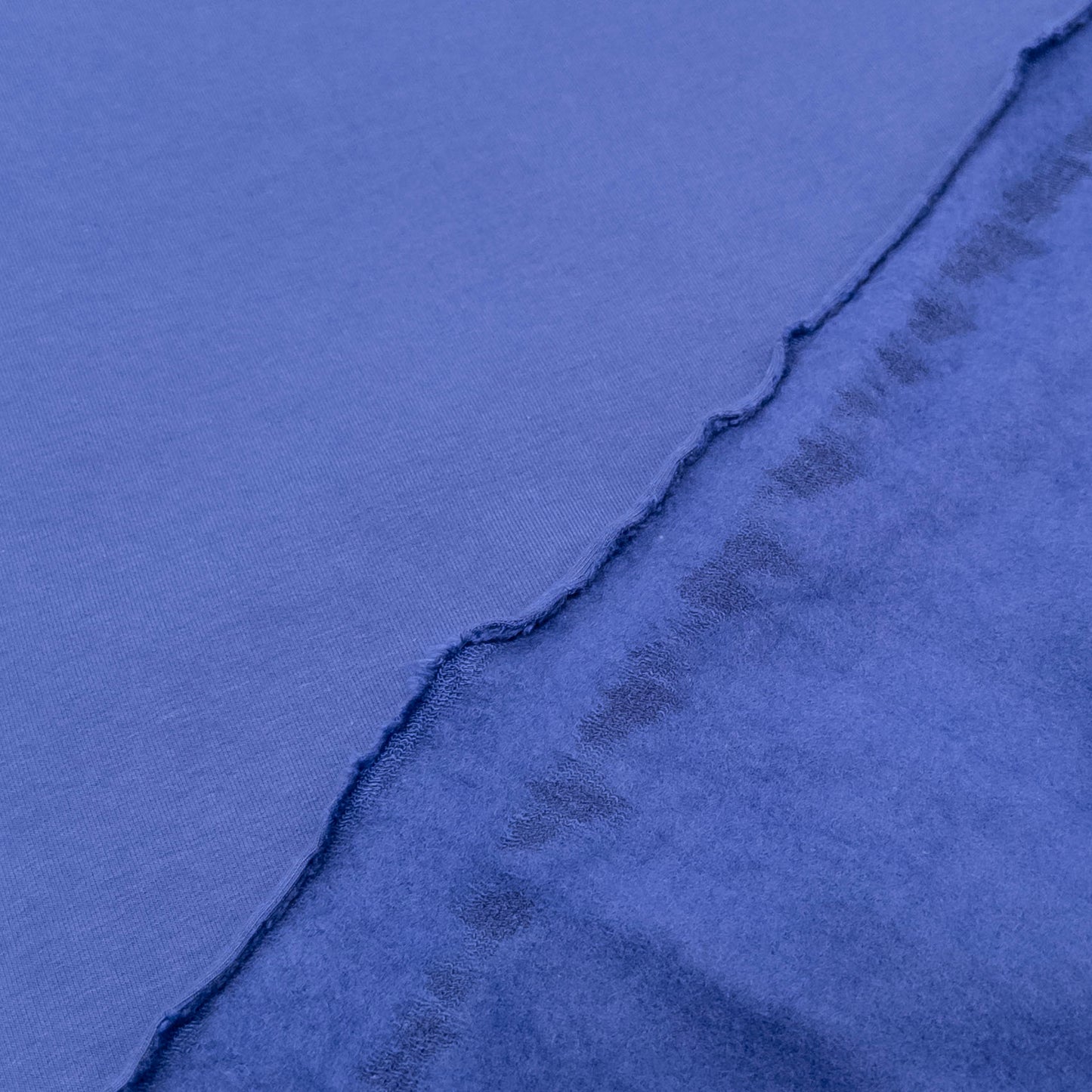Fleece Backed Bamboo Cotton Knit in Blue Dusk