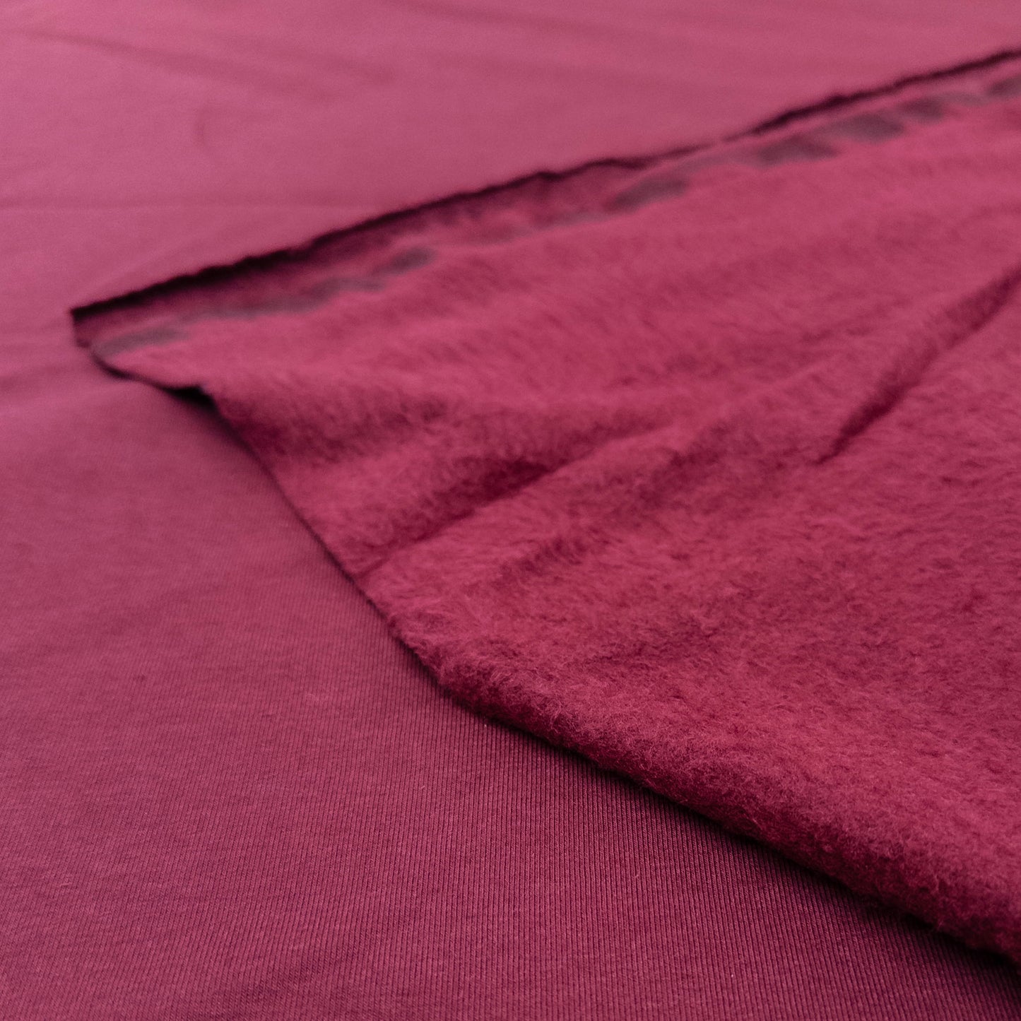 Fleece Backed Bamboo Cotton Knit in Purple FIg