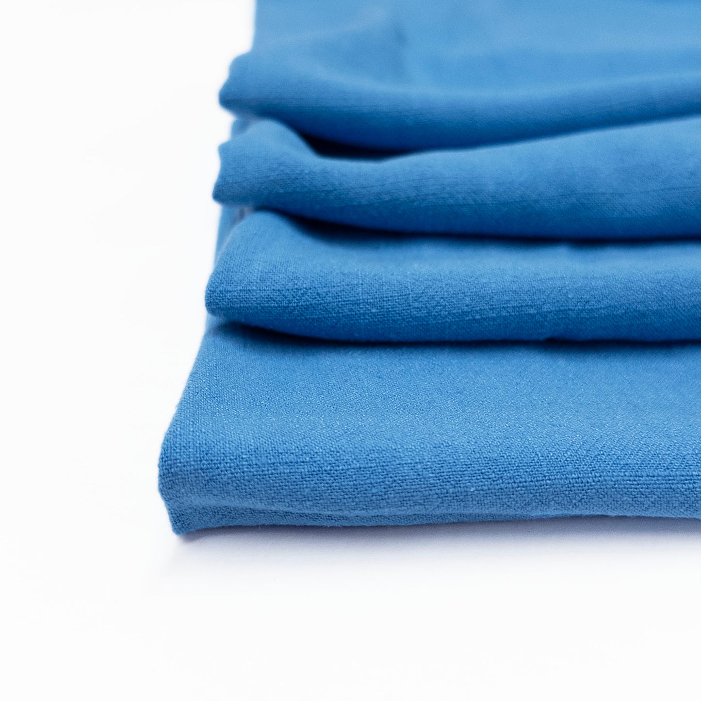 Linen Viscose Noil in Mykonos Blue