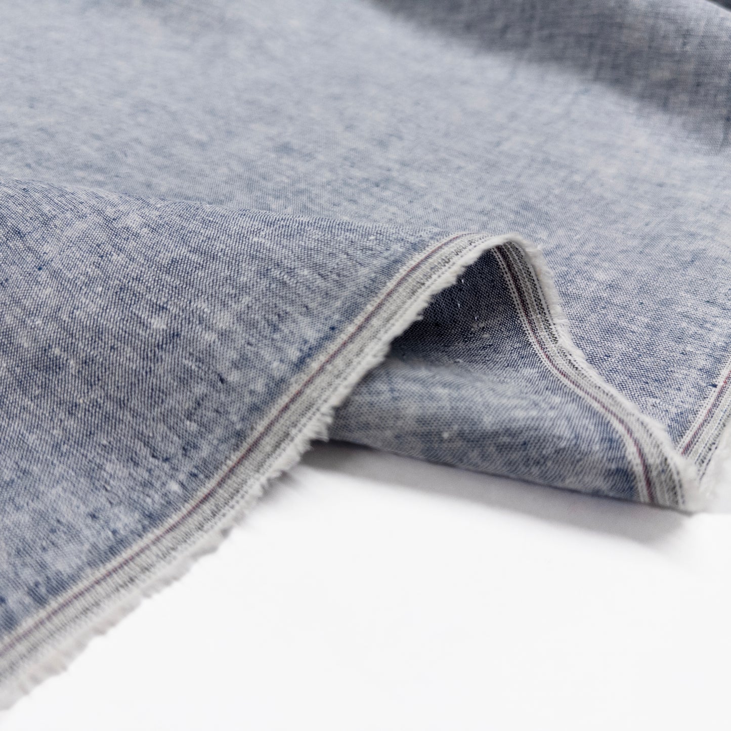 Organic Hemp Chambray in Denim Blue