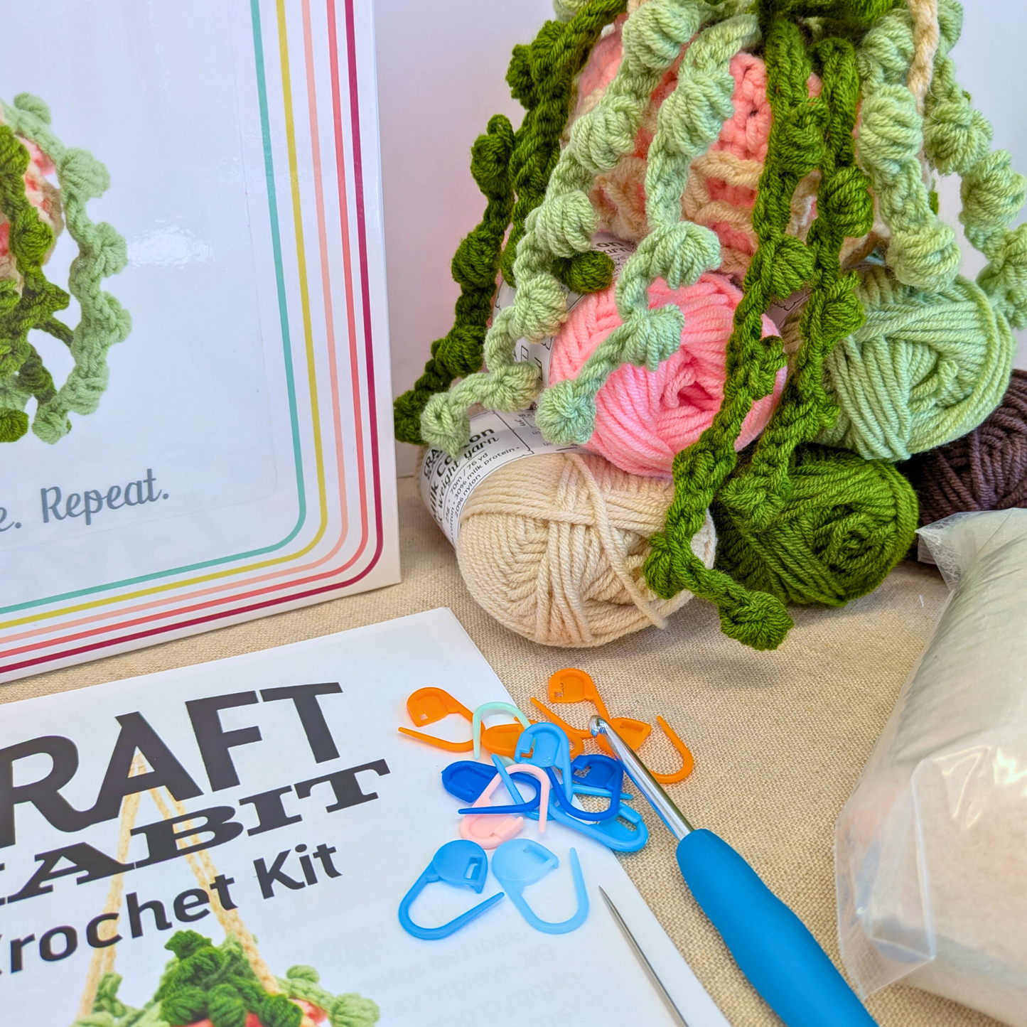 Amigurumi Hanging Plant Crochet Kit
