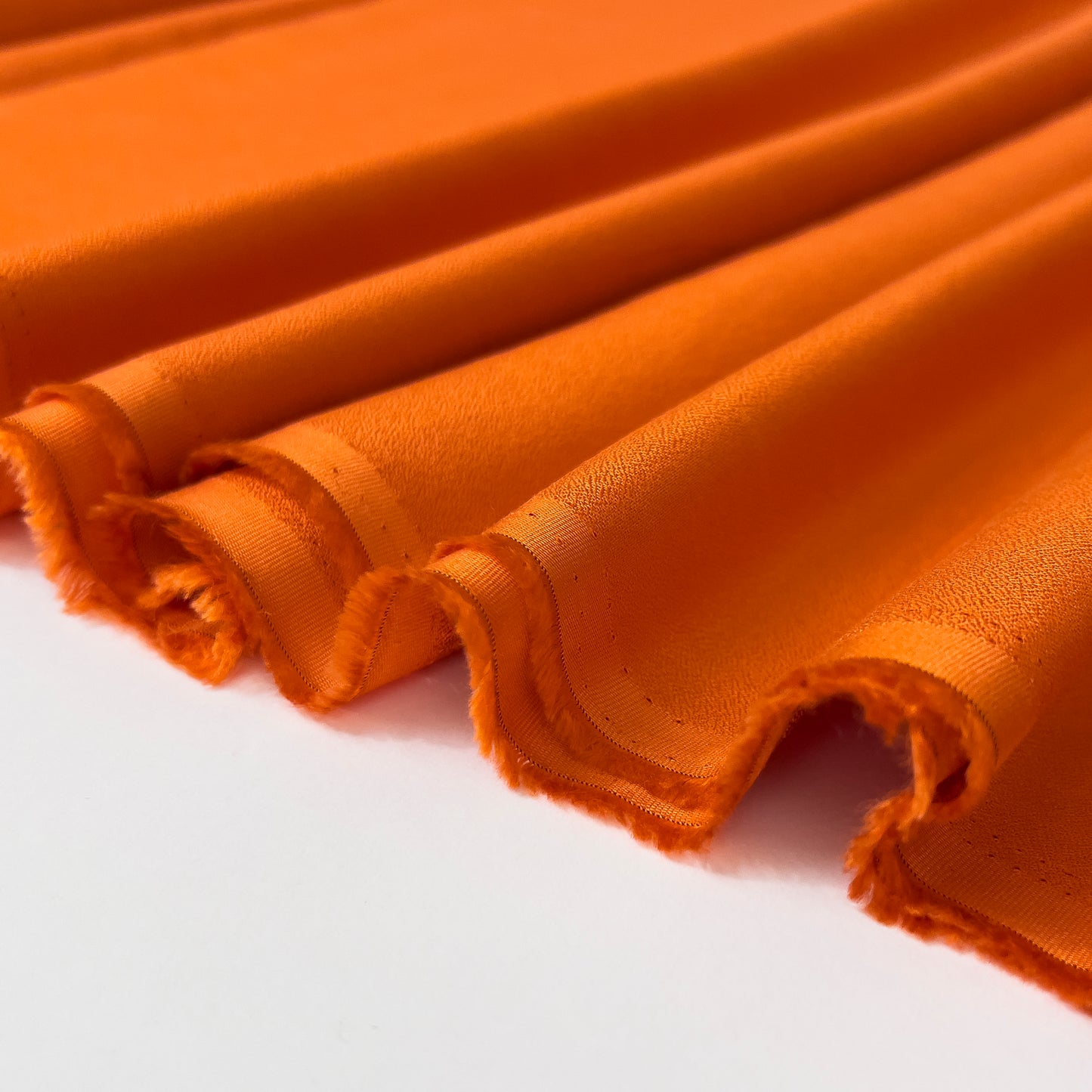 Viscose Crepe in Tangerine
