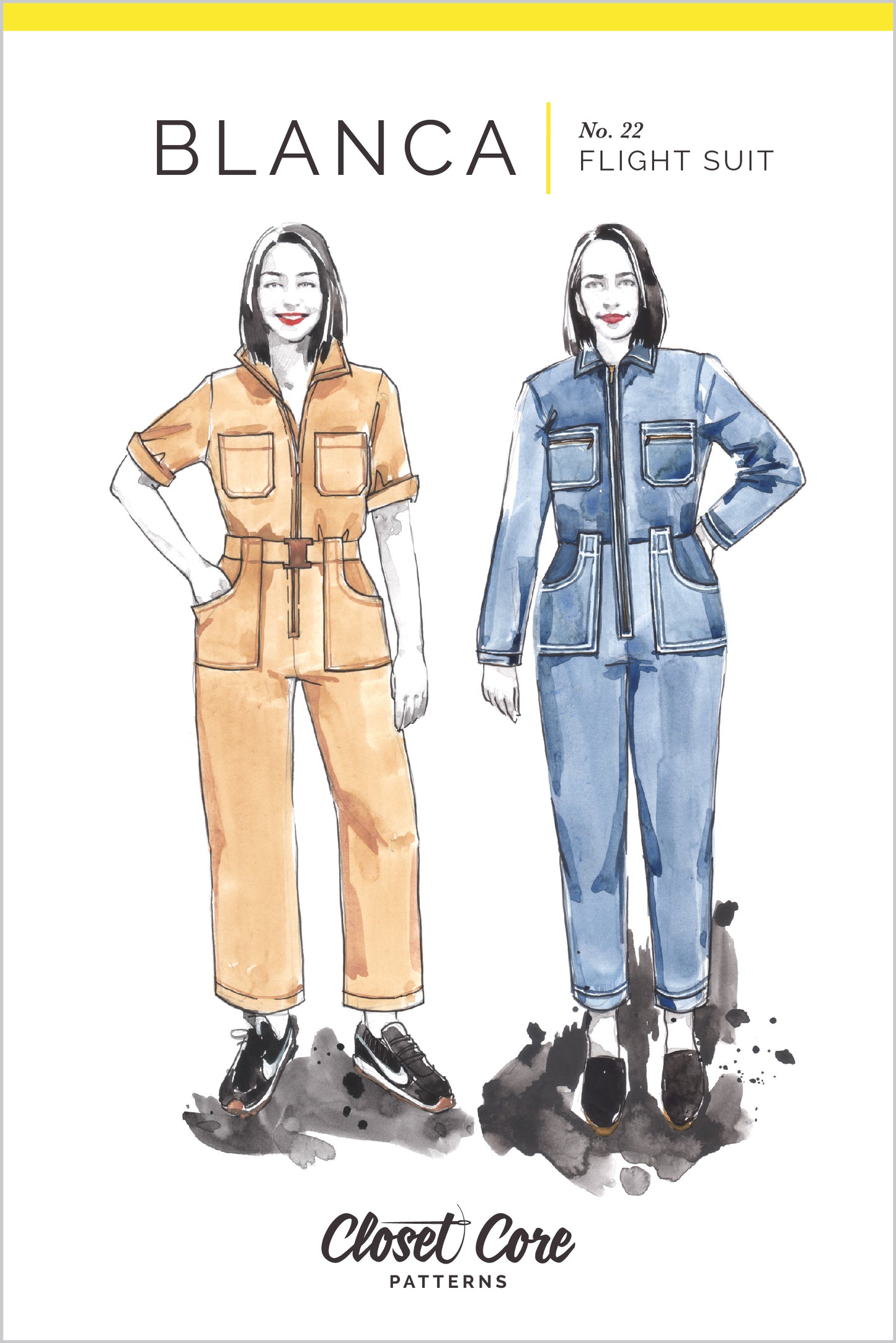 Blanca Flilght Suit sewing pattern by Closet Core Patterns