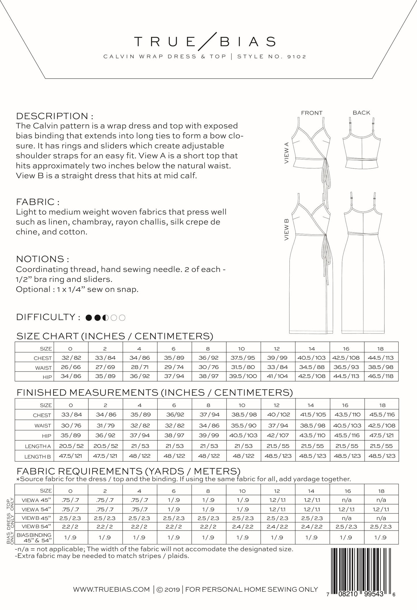 Calvin Wrap Dress and Top