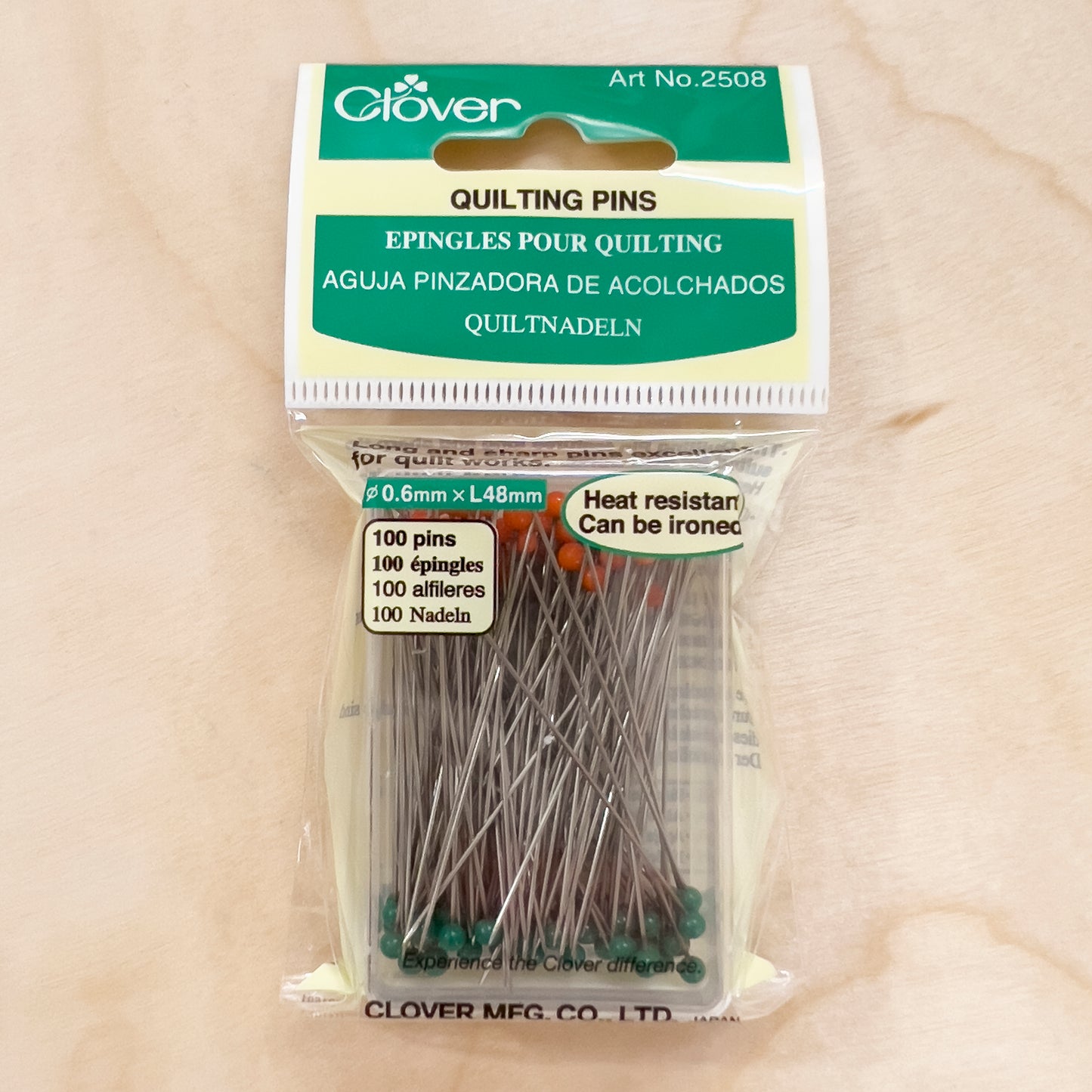 Glass Head Pins - 1 3/4"