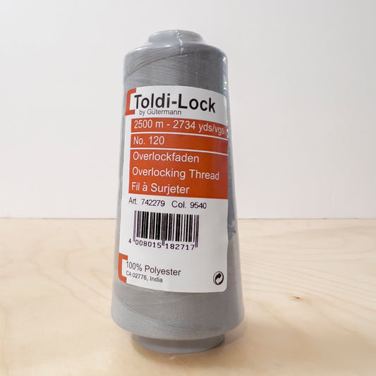 Toldi-Lock Serger Thread in Charcoal #9540