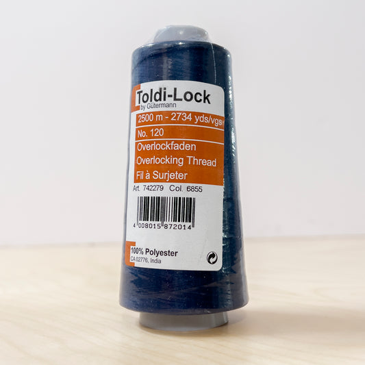 Toldi-Lock Serger Thread in Navy #6855