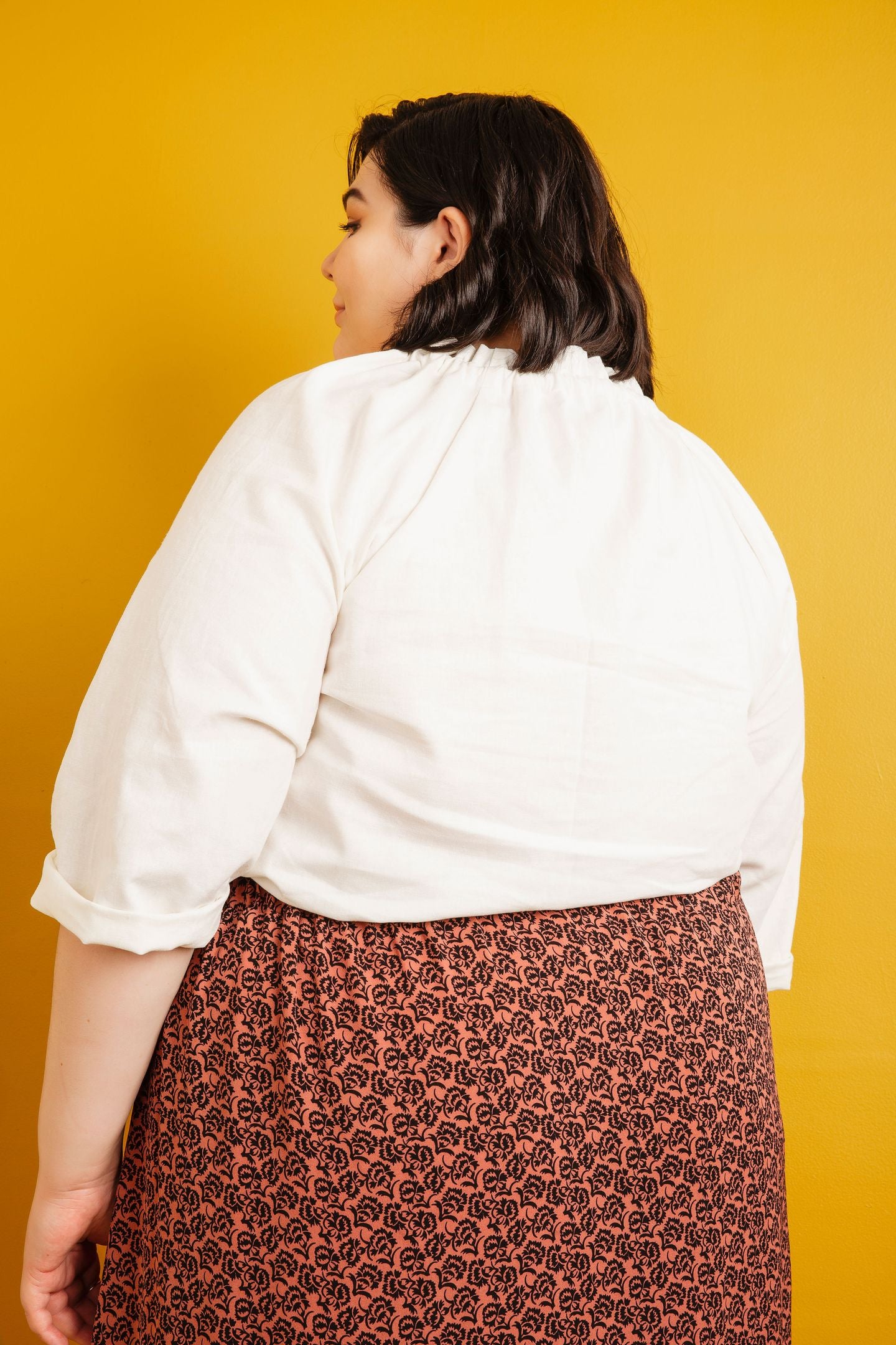 the wilder gown sewing pattern by the friday pattern company
