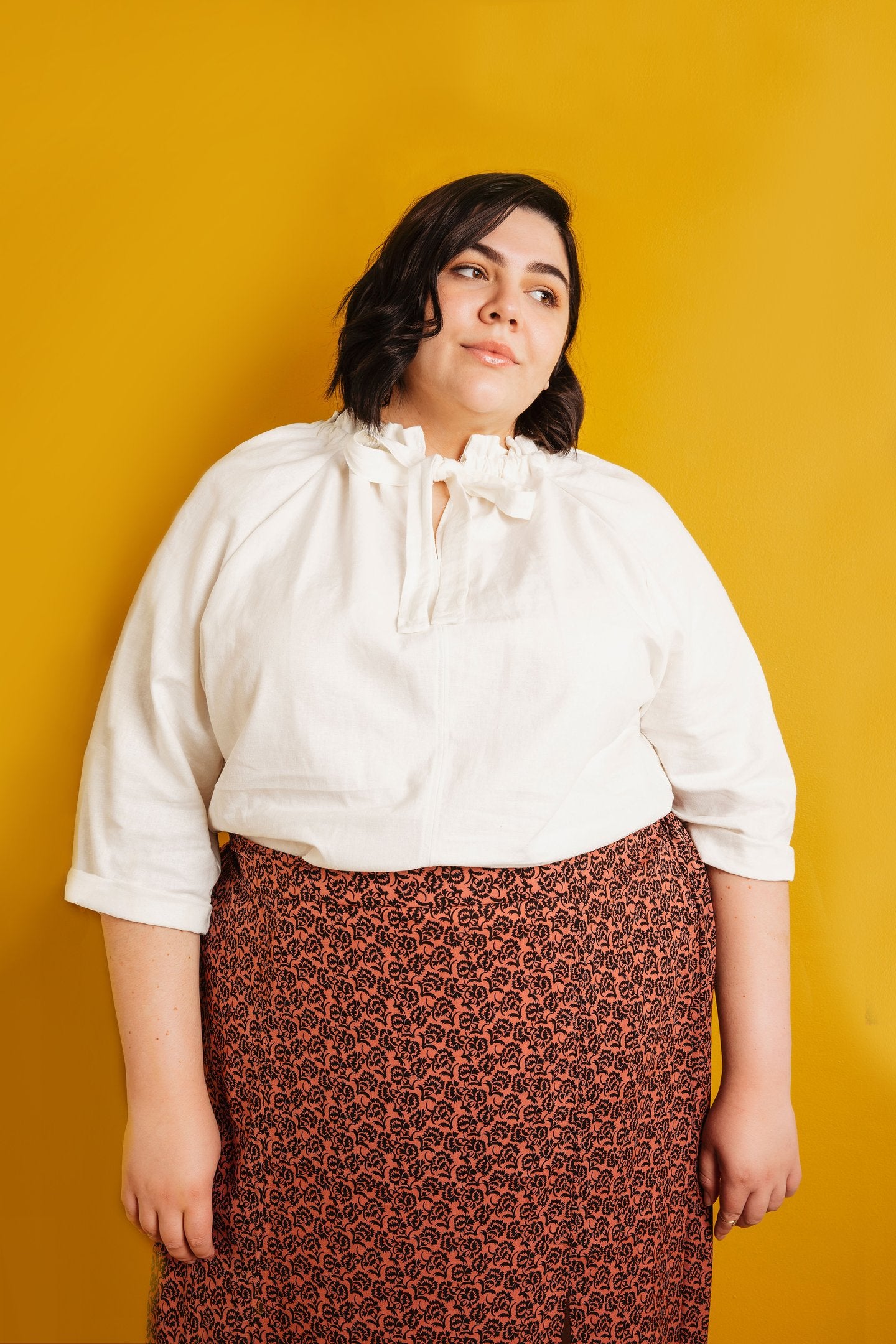 the wilder gown sewing pattern by the friday pattern company