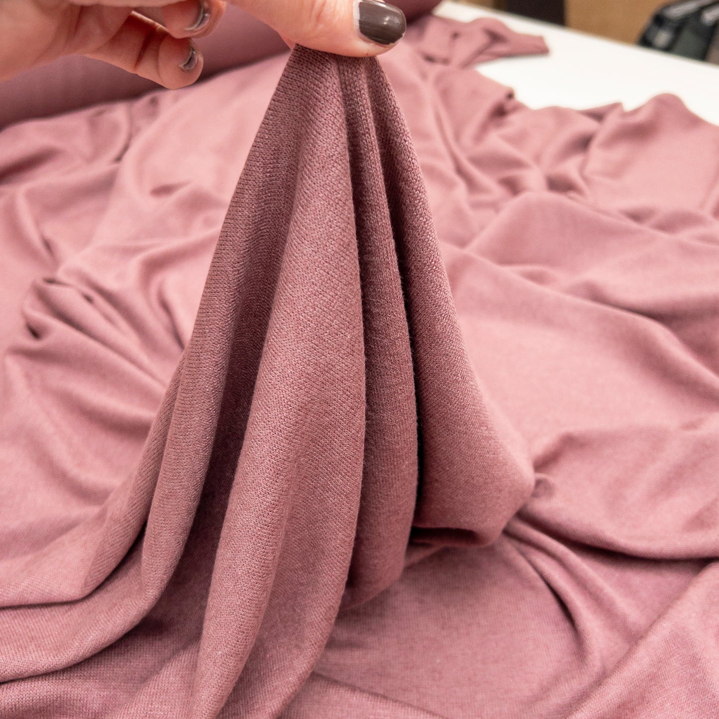 Rayon / Cotton / Modal Knit in Rose Brown