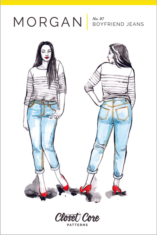 Morgan jeans sewing pattern by closet core patterns