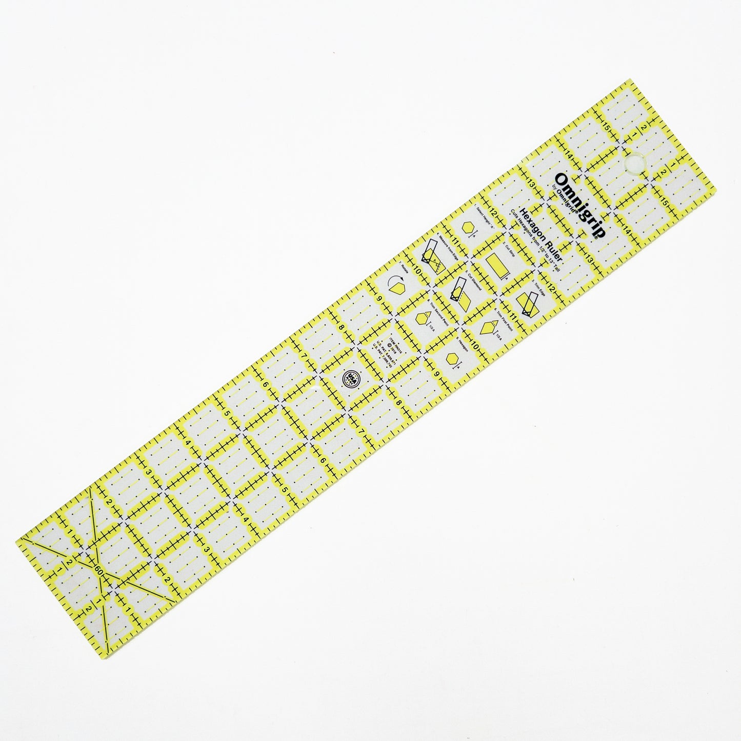 3" x 16" Hexagon Ruler