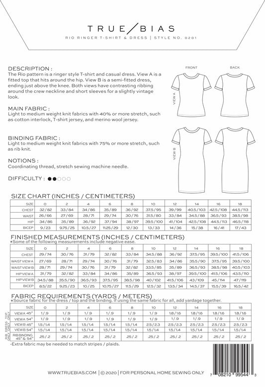 Rio Ringer T-Shirt and Dress