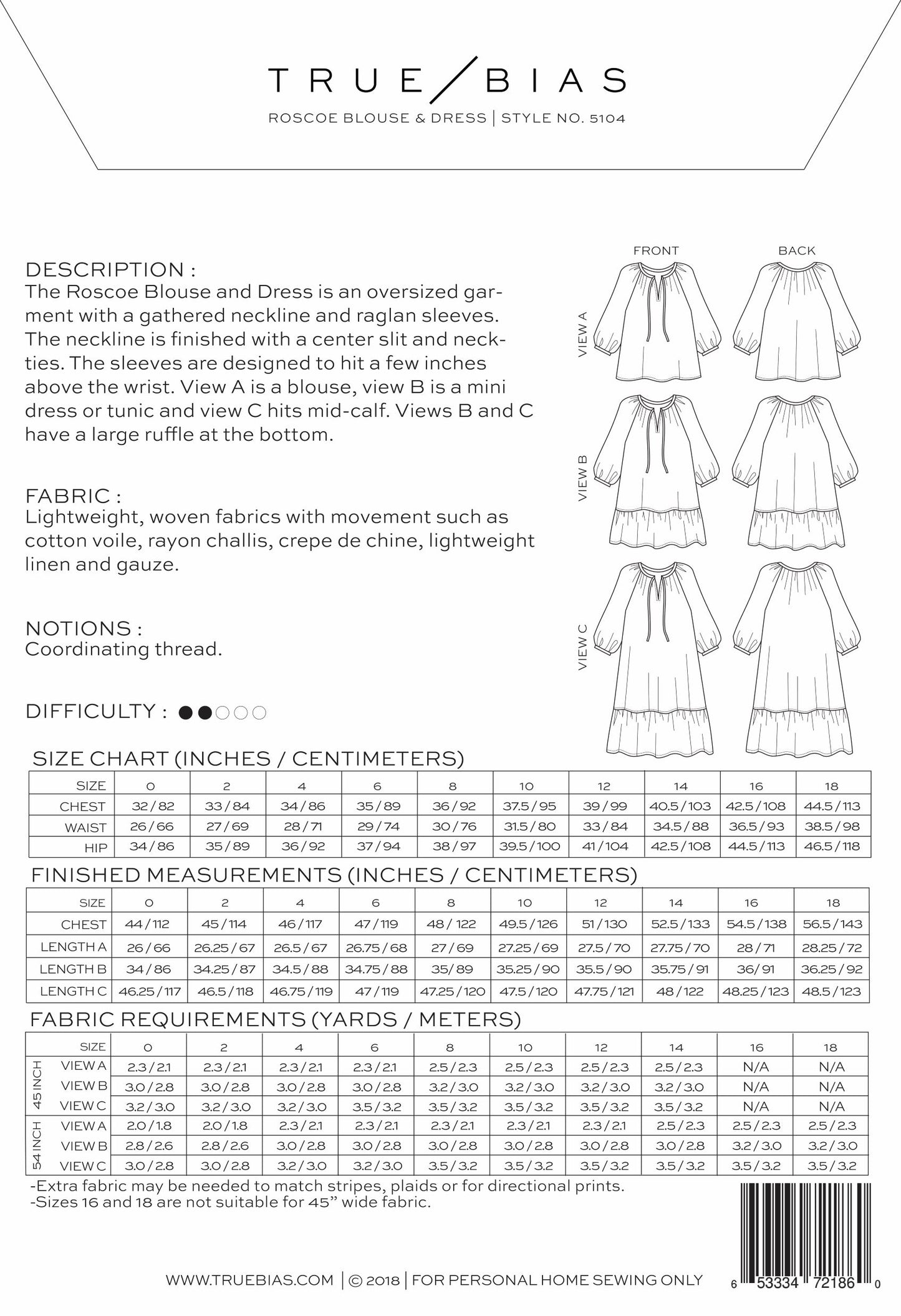 Roscoe Dress and Blouse