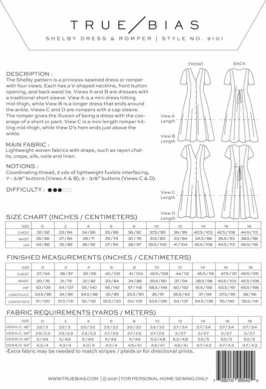 Shelby Dress and Romper