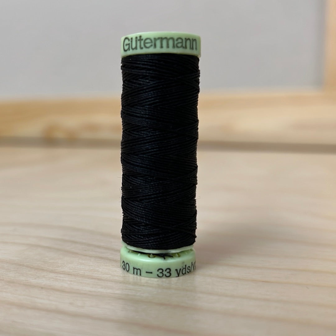 Gutermann Top Stitch Thread in Black #10 - 33 yards