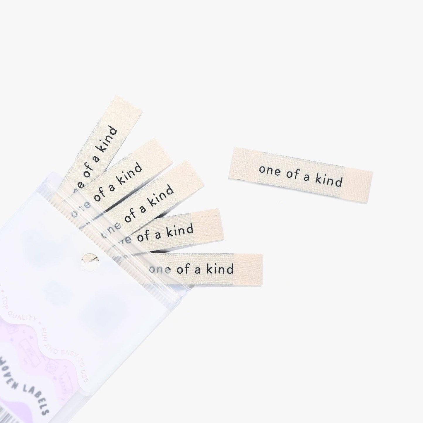 One of a Kind Woven Labels | Case of 6 Units