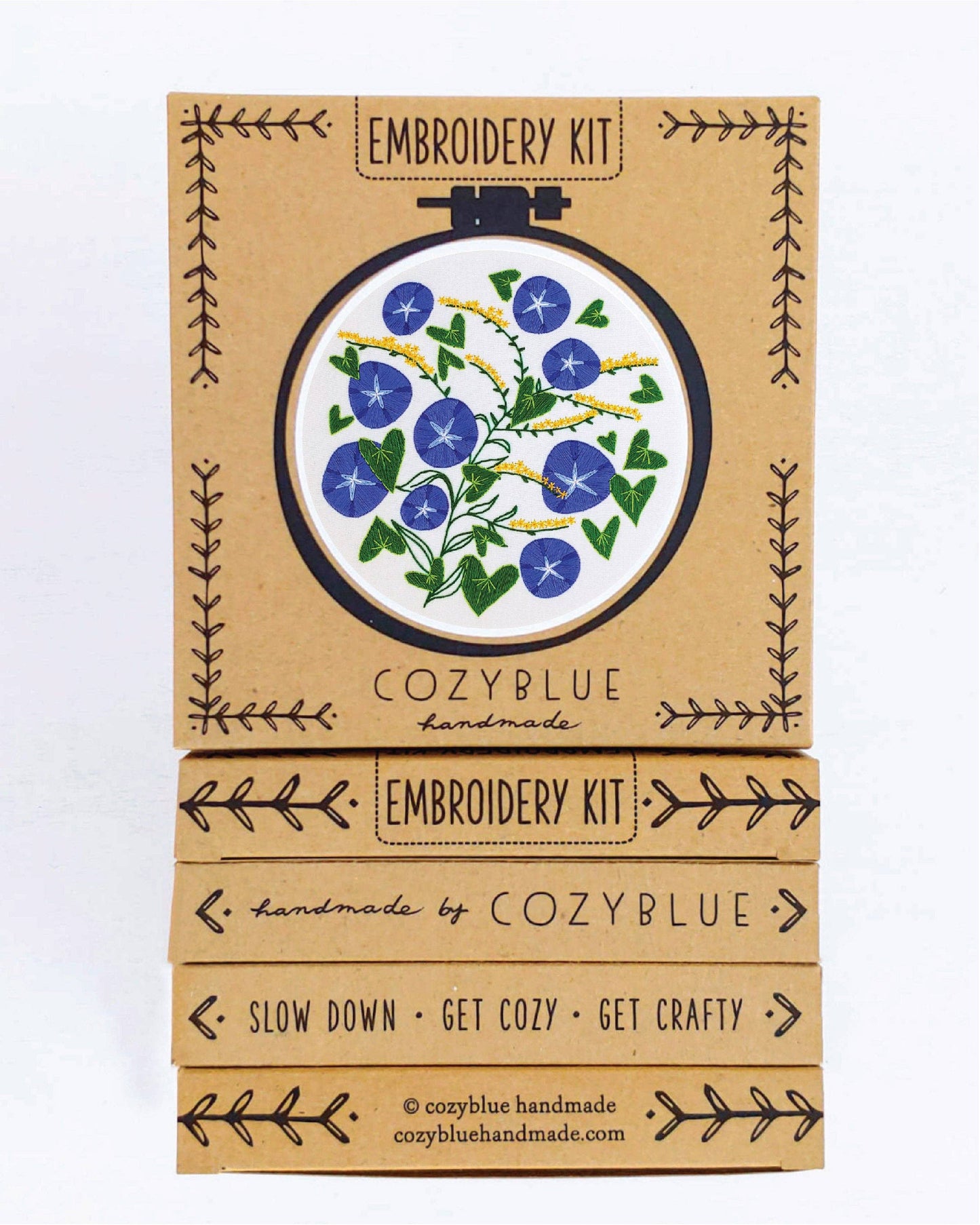 Morning glory embroidery kit